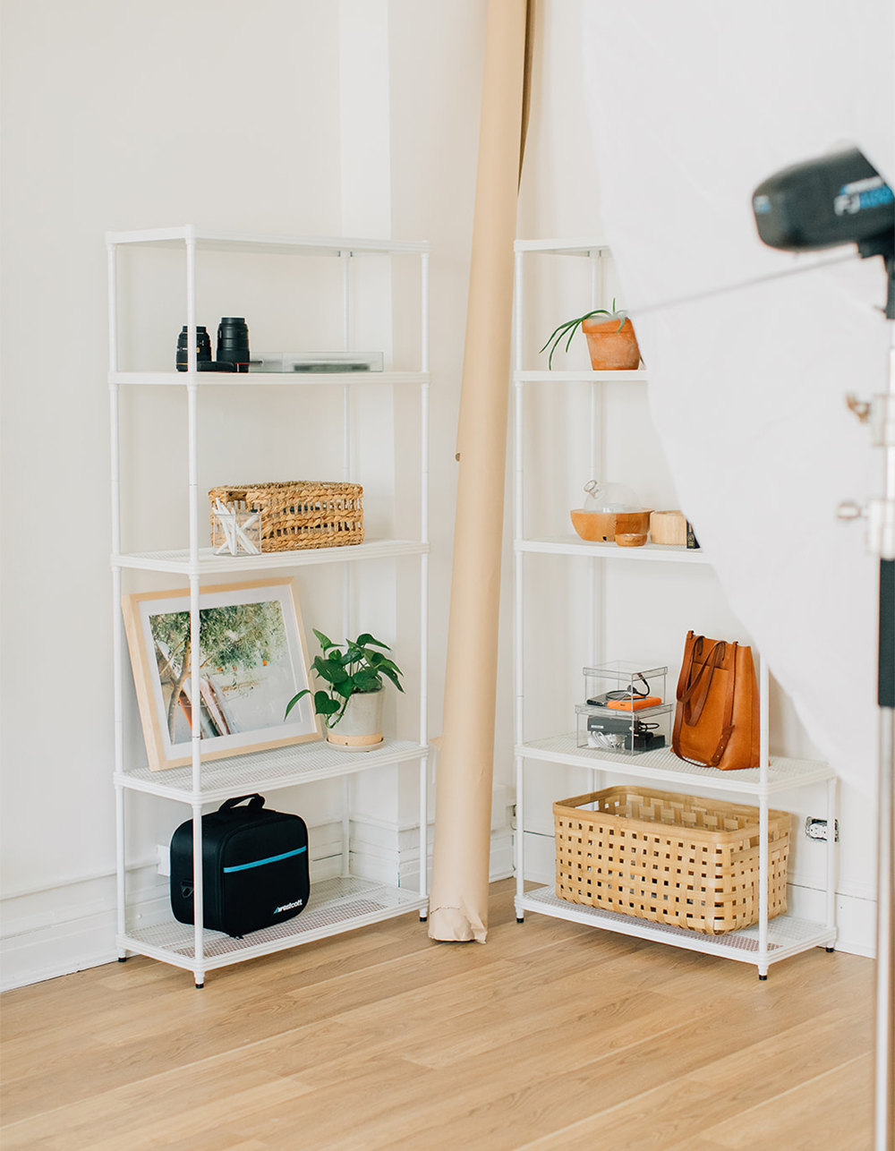 DESIGN IDEAS MeshWorks Bookshelf WHITE Tillys