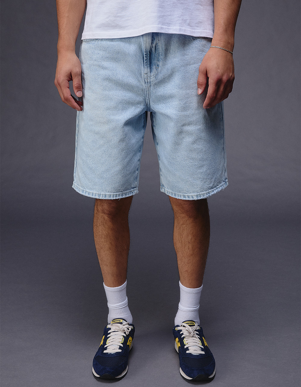 OBEY Bigwig Mens Baggy Denim Shorts - LIGHT INDIGO - 28