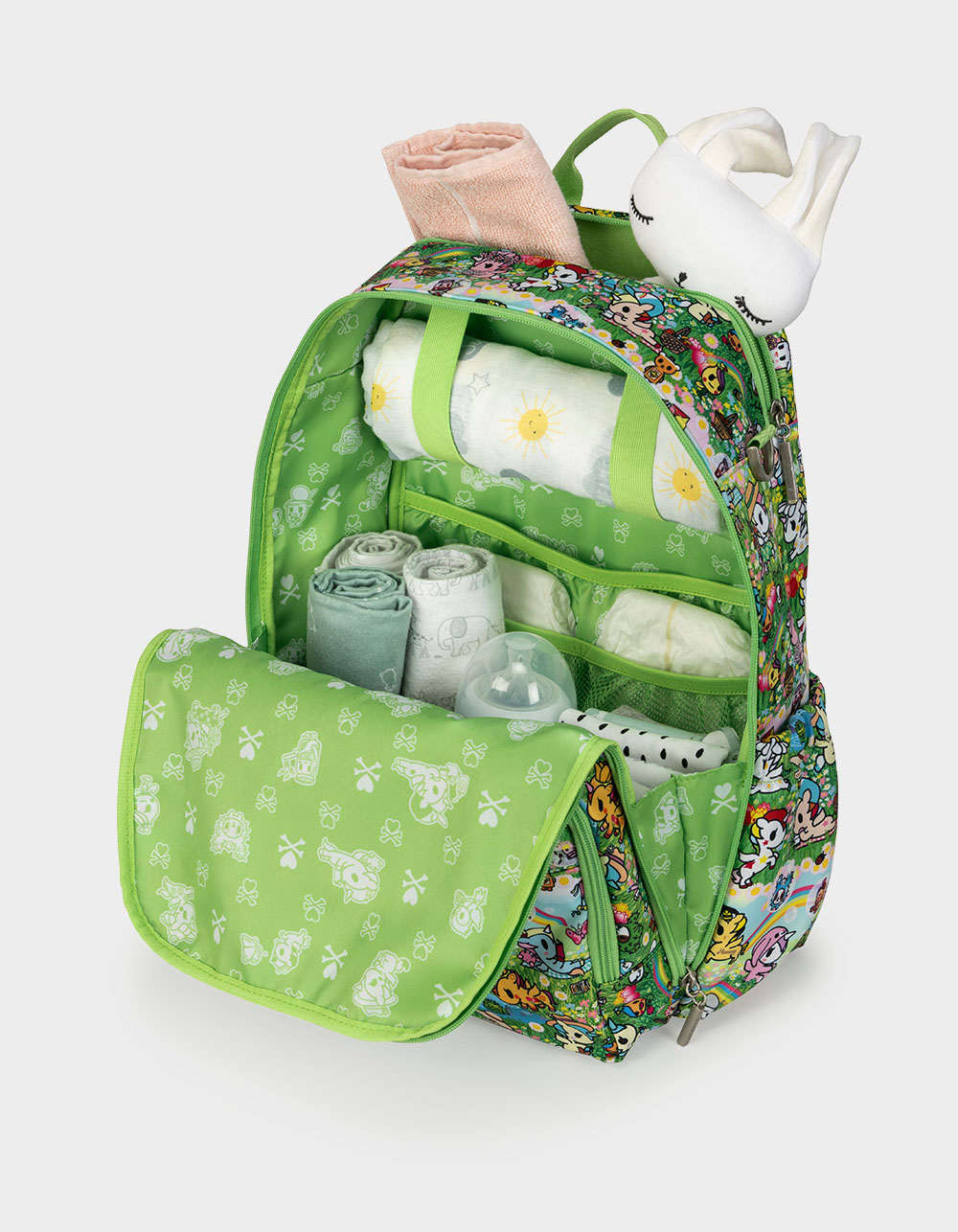 JUJUBE x tokidoki Meadow Blooms Zealous Backpack - LT GREEN