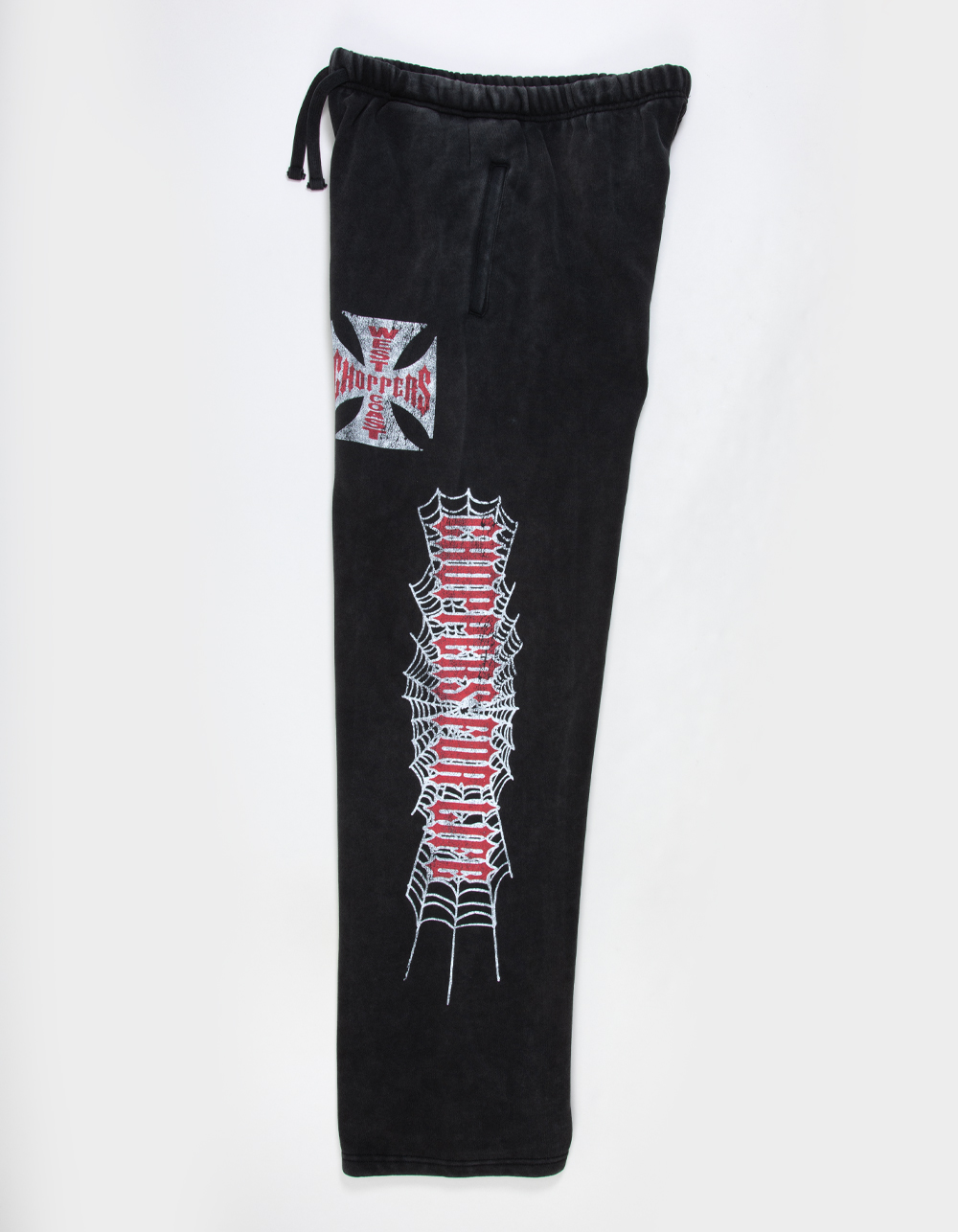 WEST COAST CHOPPERS Crawler Mens Sweatpants - WASHED BLACK