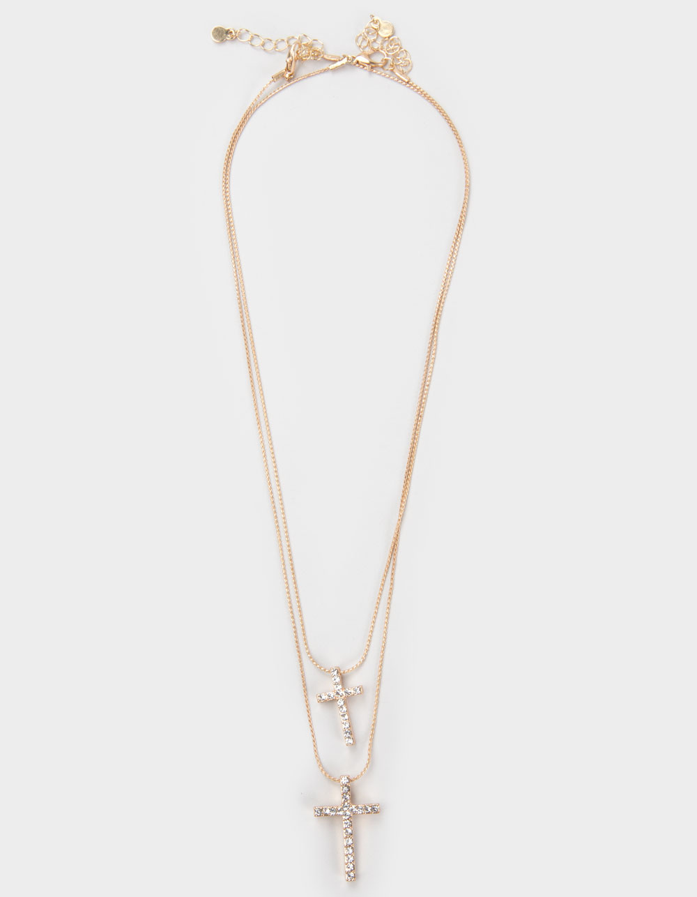 FULL TILT Layered Cross Chain Necklace - GOLD