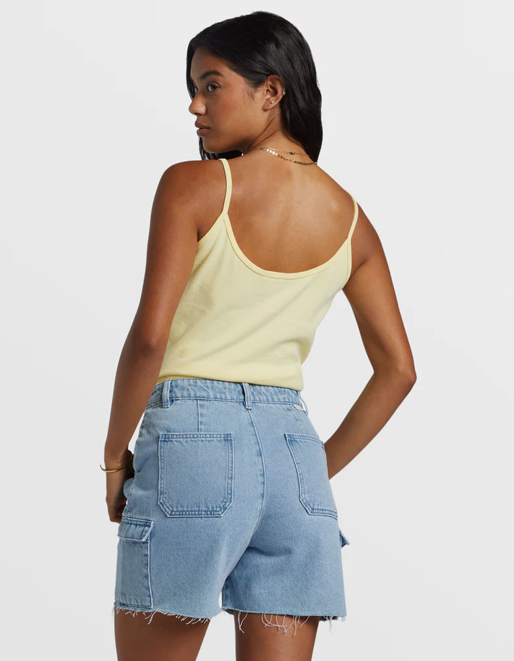 BILLABONG Westerly Womens Denim Cargo Shorts - DENIM