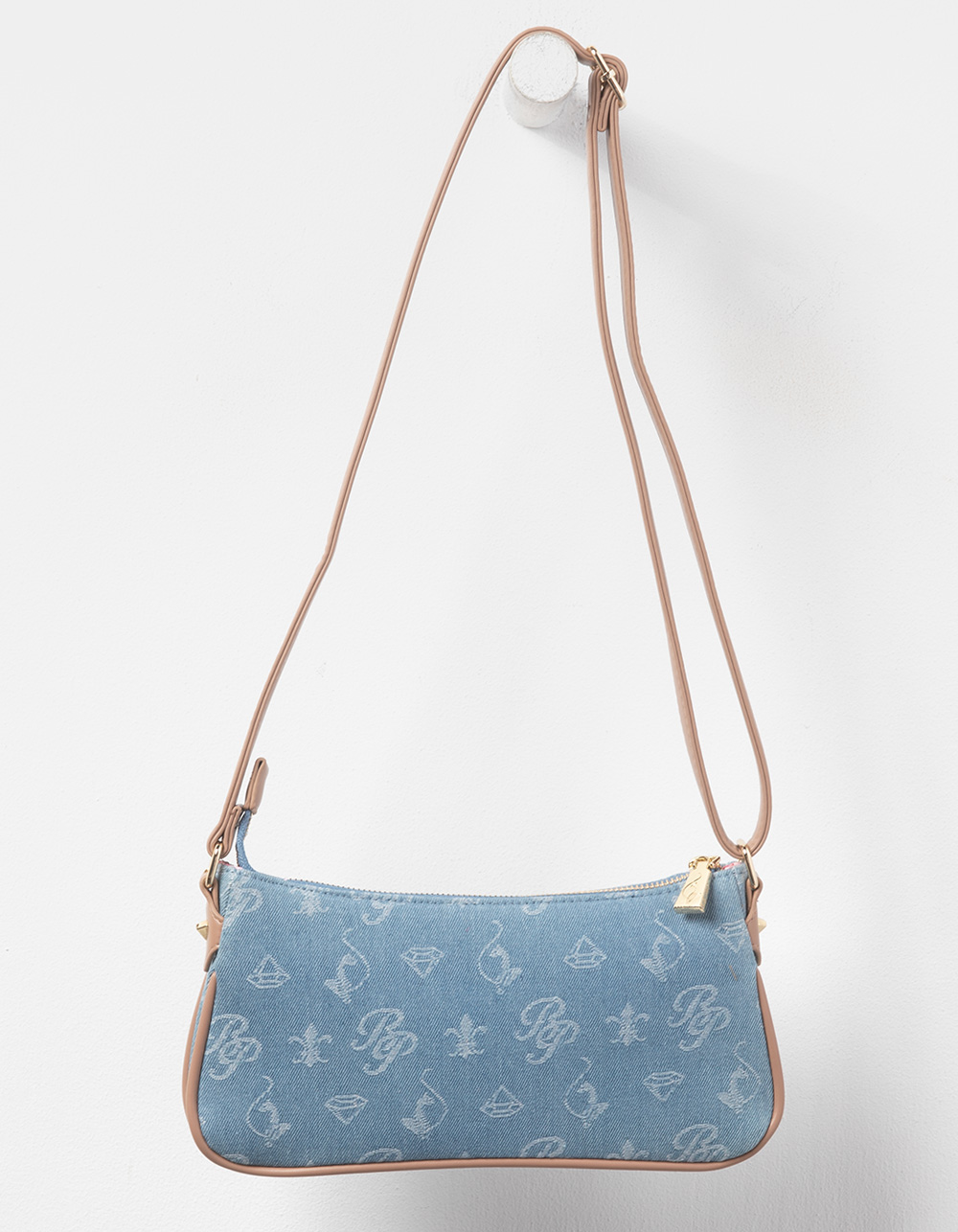 BABY PHAT Saddiey Double Gusset Crossbody Bag - DENIM