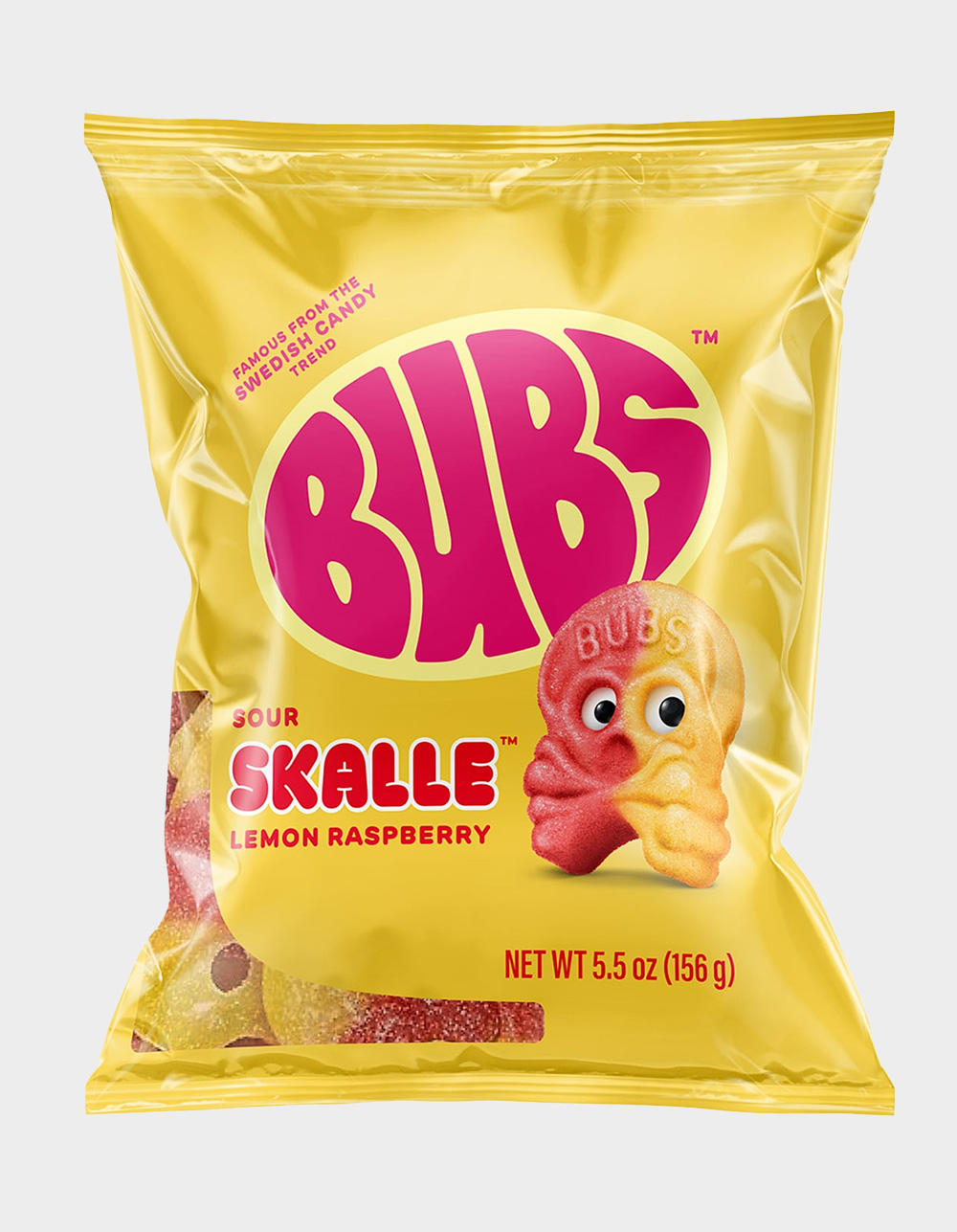 BUBS Sour Skalle™ Lemon Raspberry Candy - MULTI