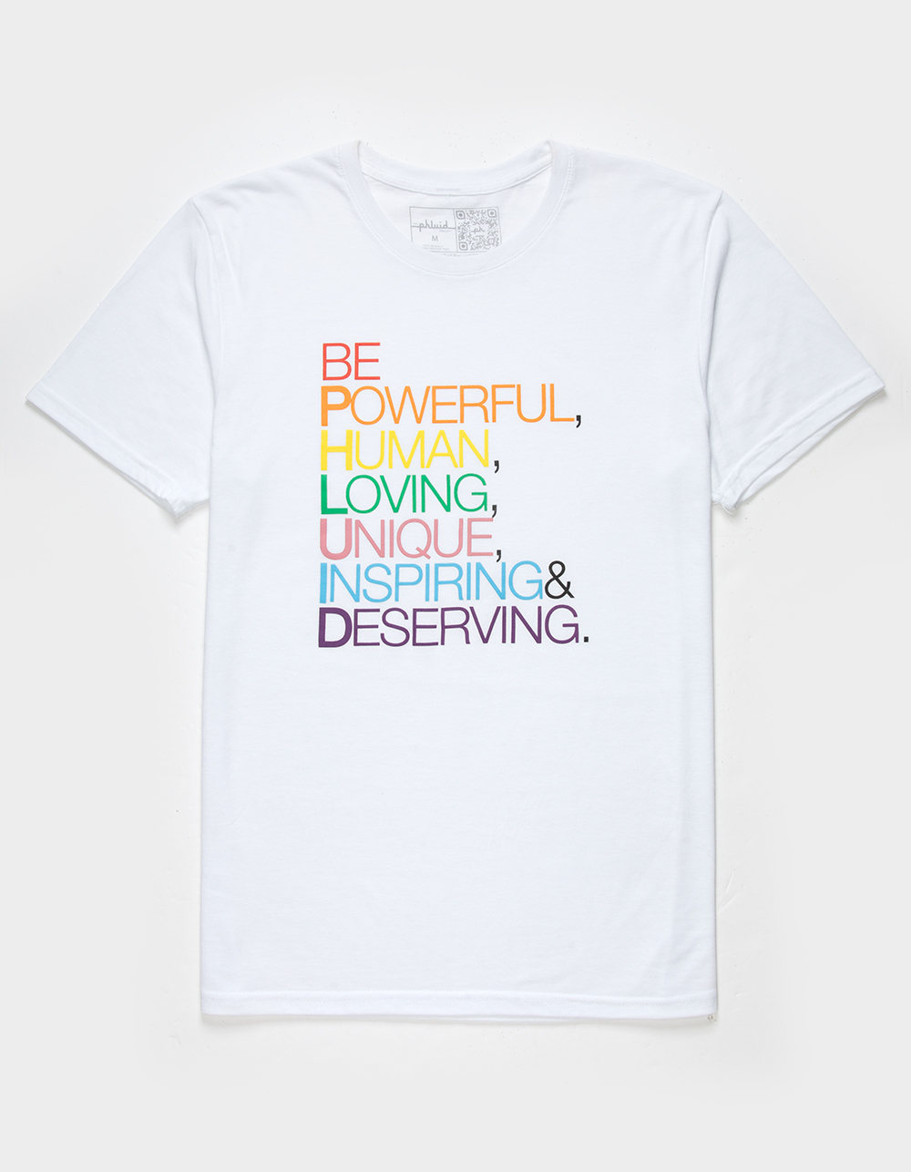 THE PHLUID PROJECT Be Phluid Pride Tee - WHITE
