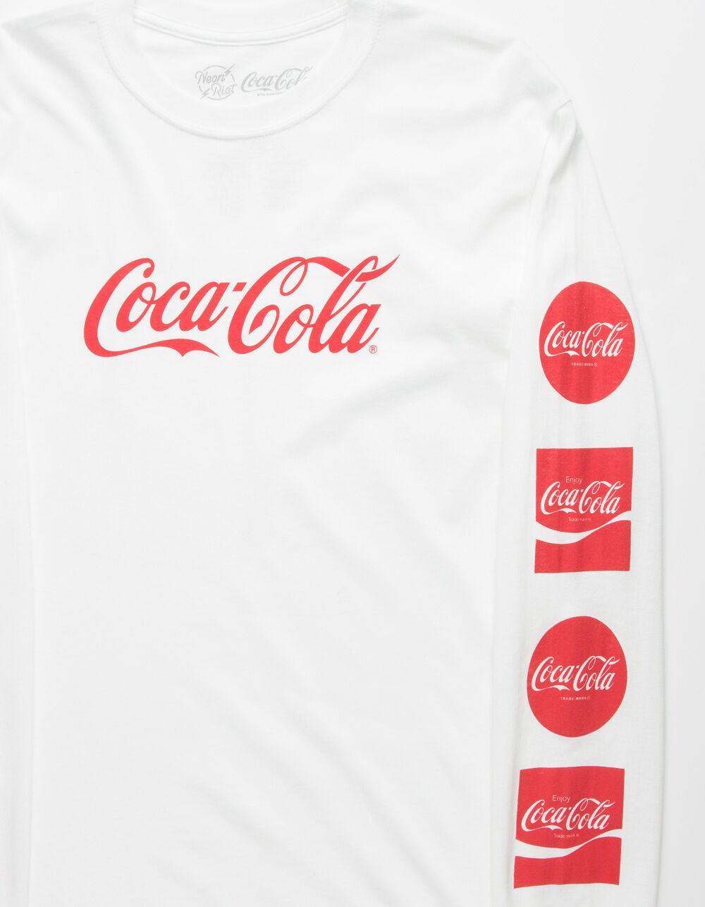 NEON RIOT Coca Cola Mens T-Shirt - WHITE | Tillys