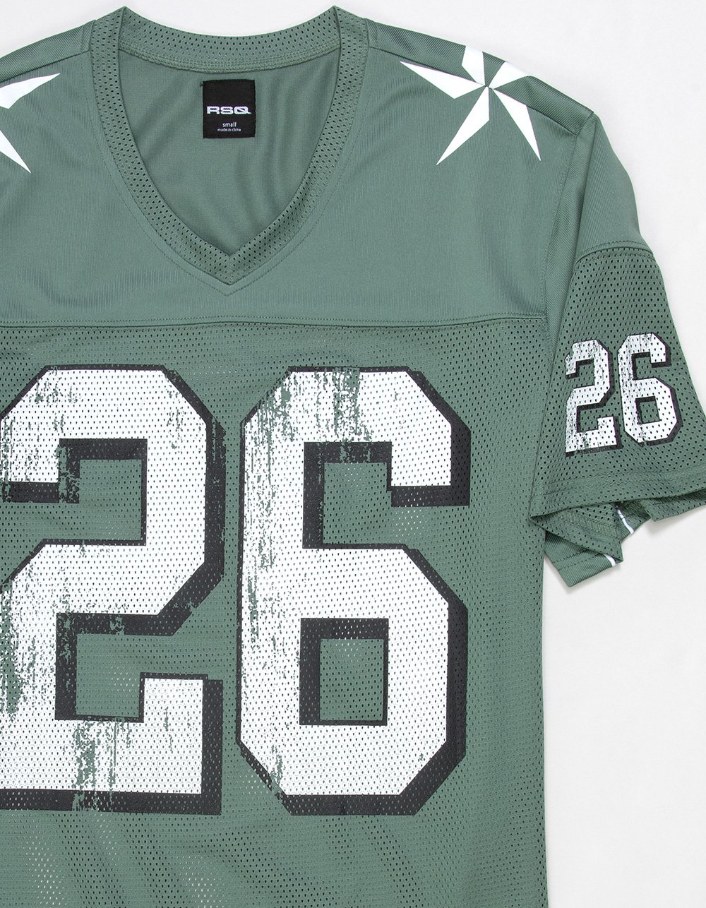 RSQ Mens Mesh Football Jersey - LT GREEN