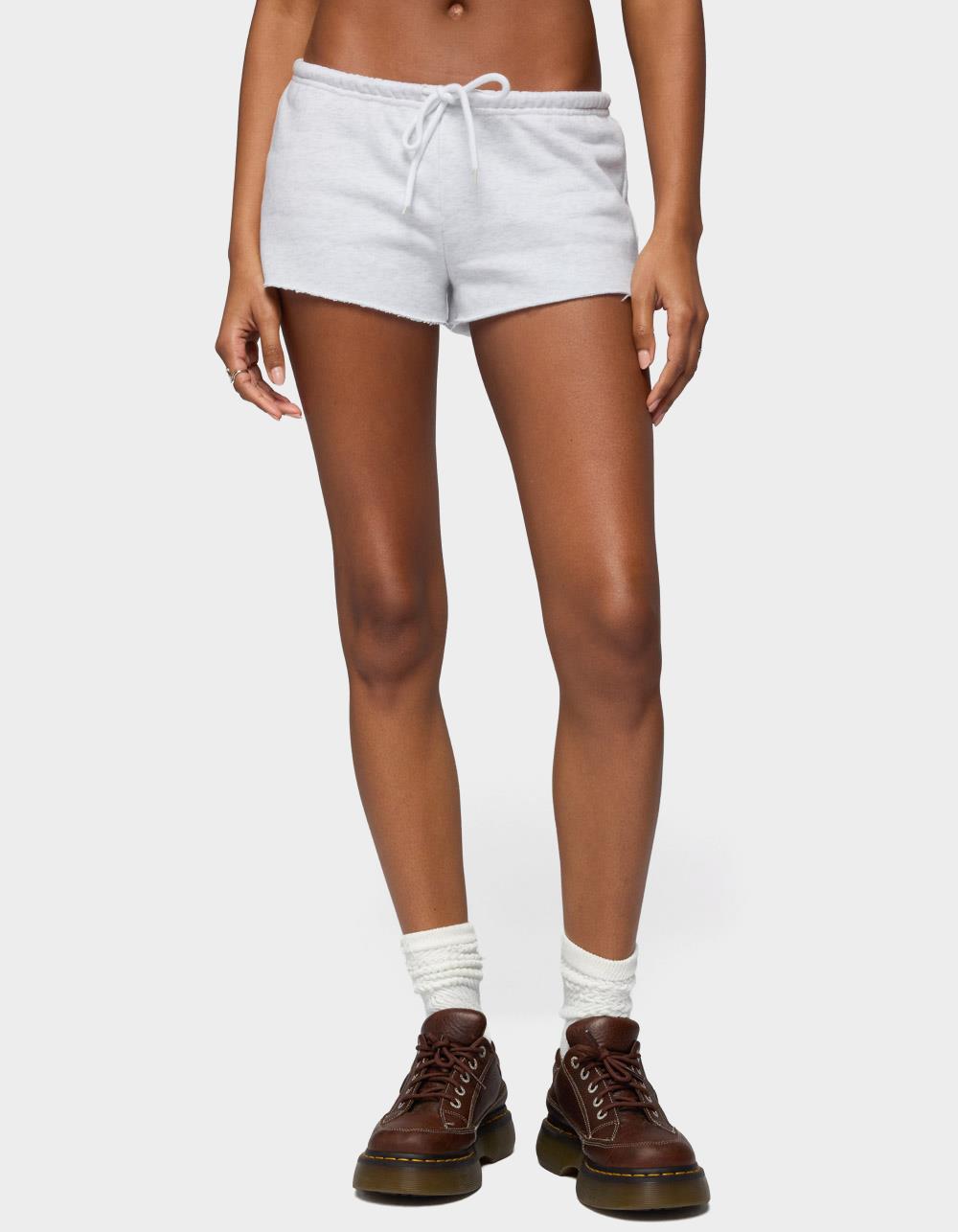 Edikted Cutie Sweat Shorts - LIGHT GRAY