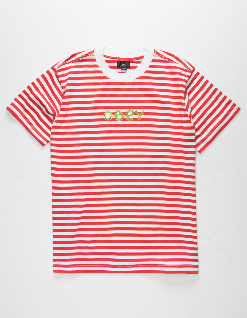 OBEY Buggs Mens Red Stripe T-Shirt - RED | Tillys