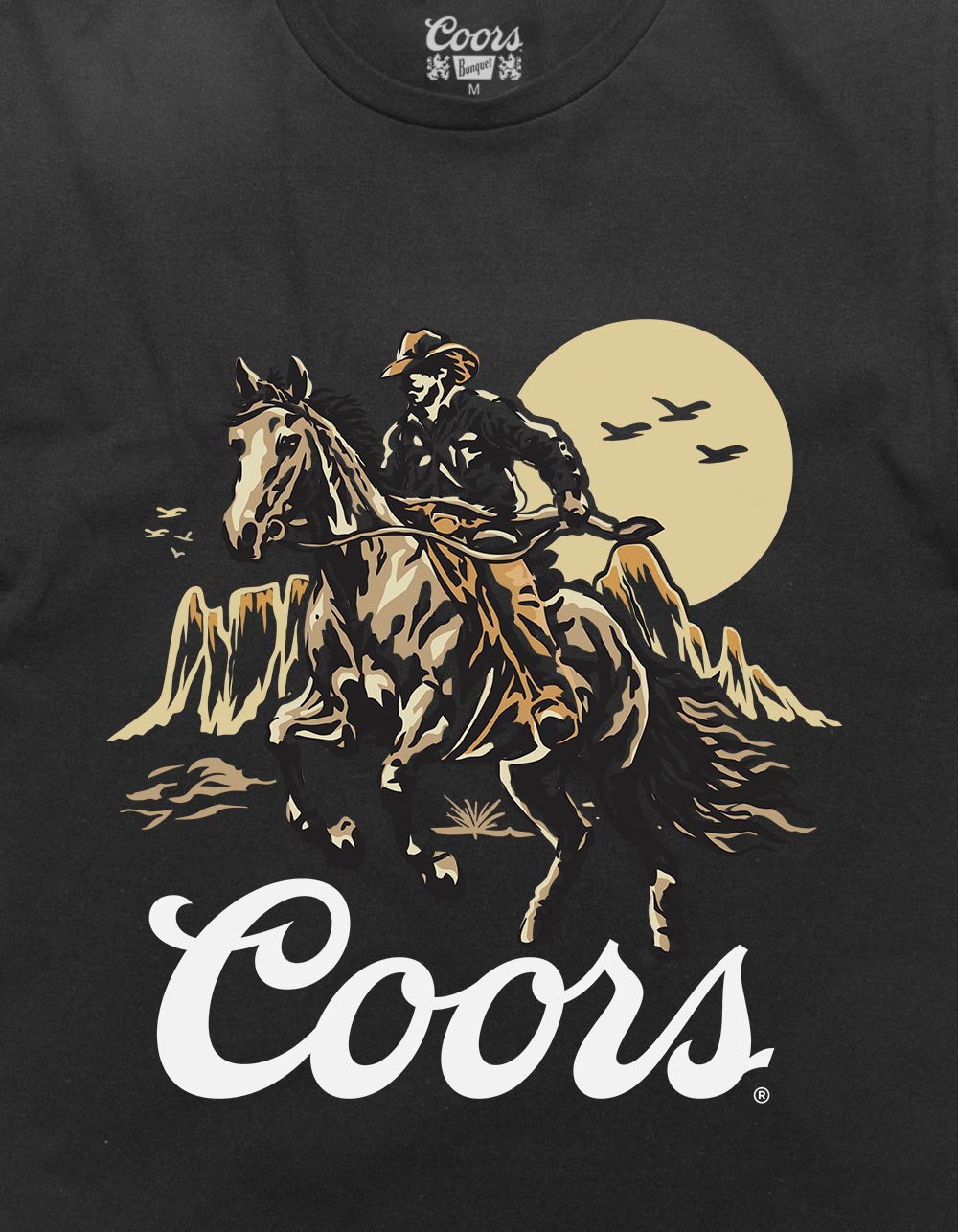 COORS Banquet Canyon Run Unisex Tee - BLACK