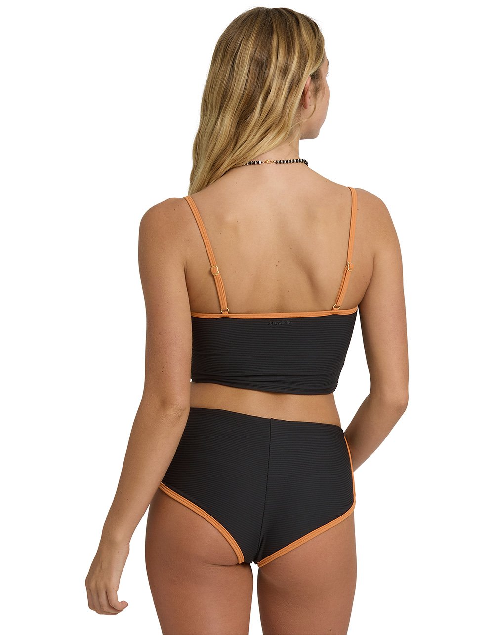 BILLABONG Tanlines Surf Tank Bikini Top - BLACK