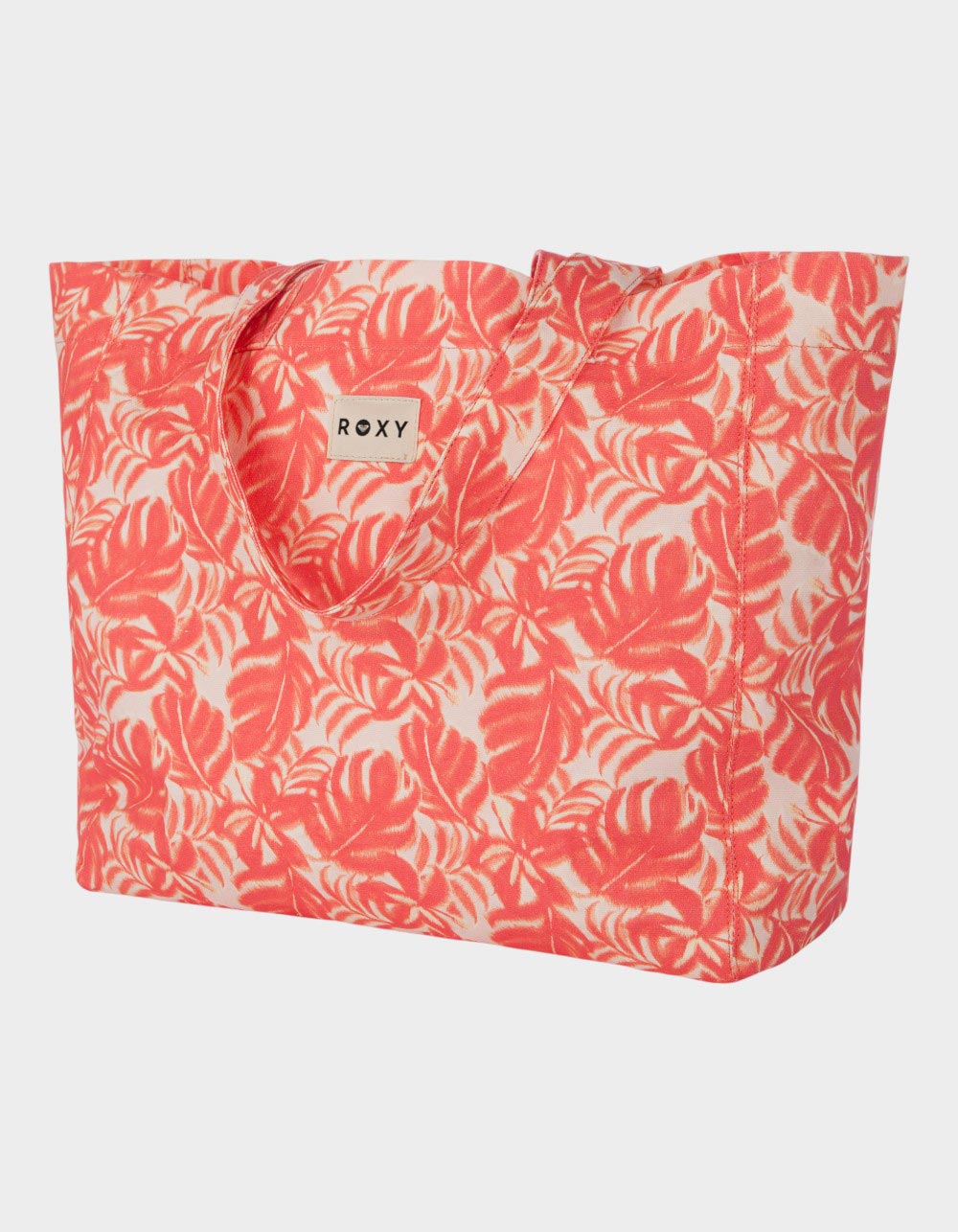 ROXY Anti Bad Vibes Tote Bag - CORAL/WHITE