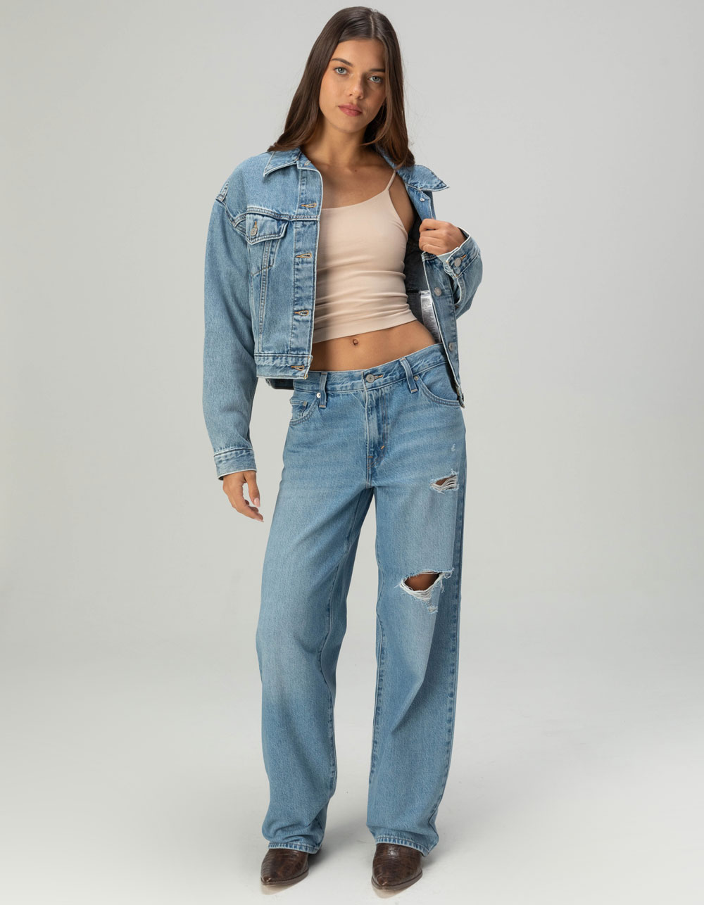 FULL TILT Womens Cami With Shelf Bra