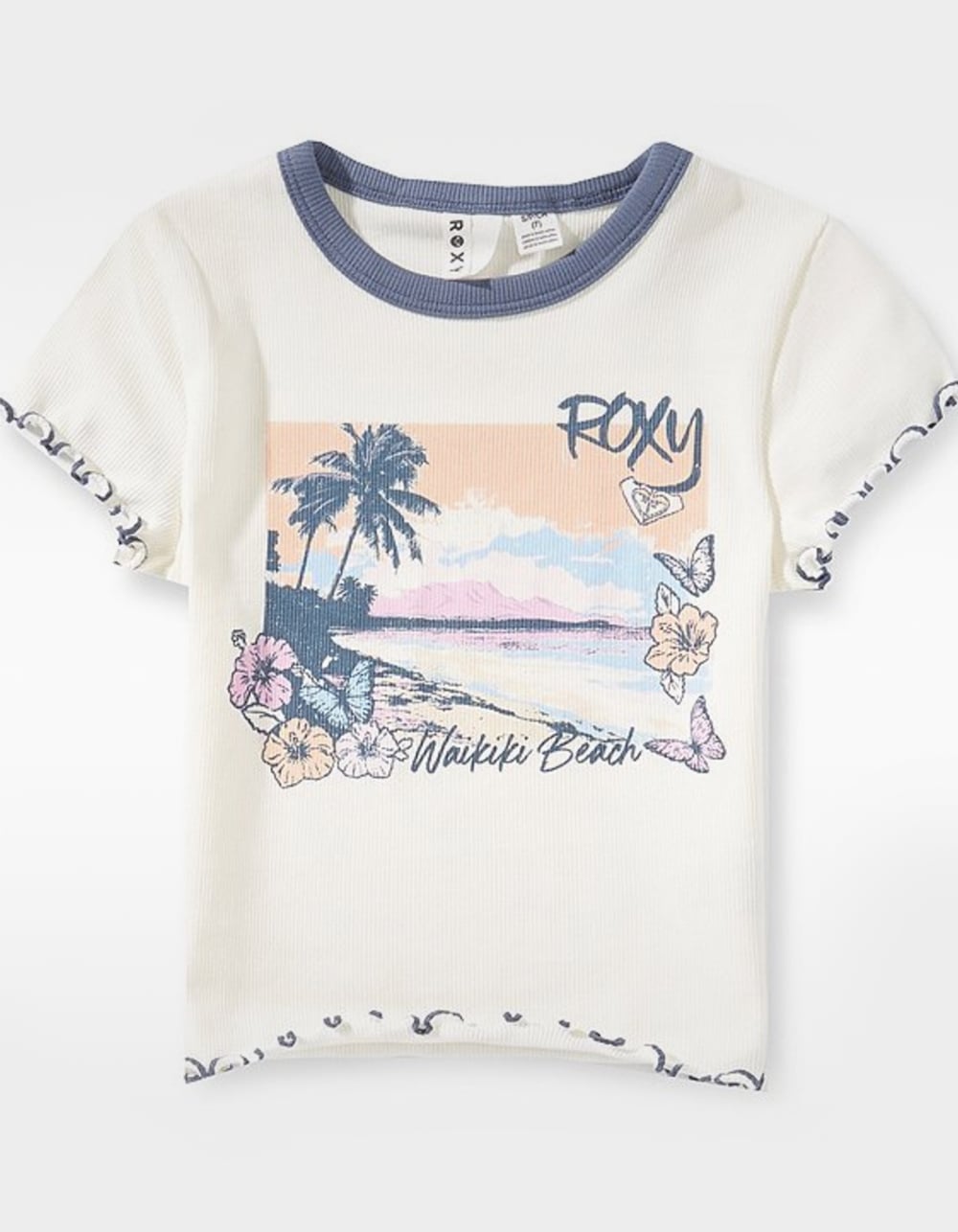 ROXY Collage Girls Baby Tee - WHITE COMBO
