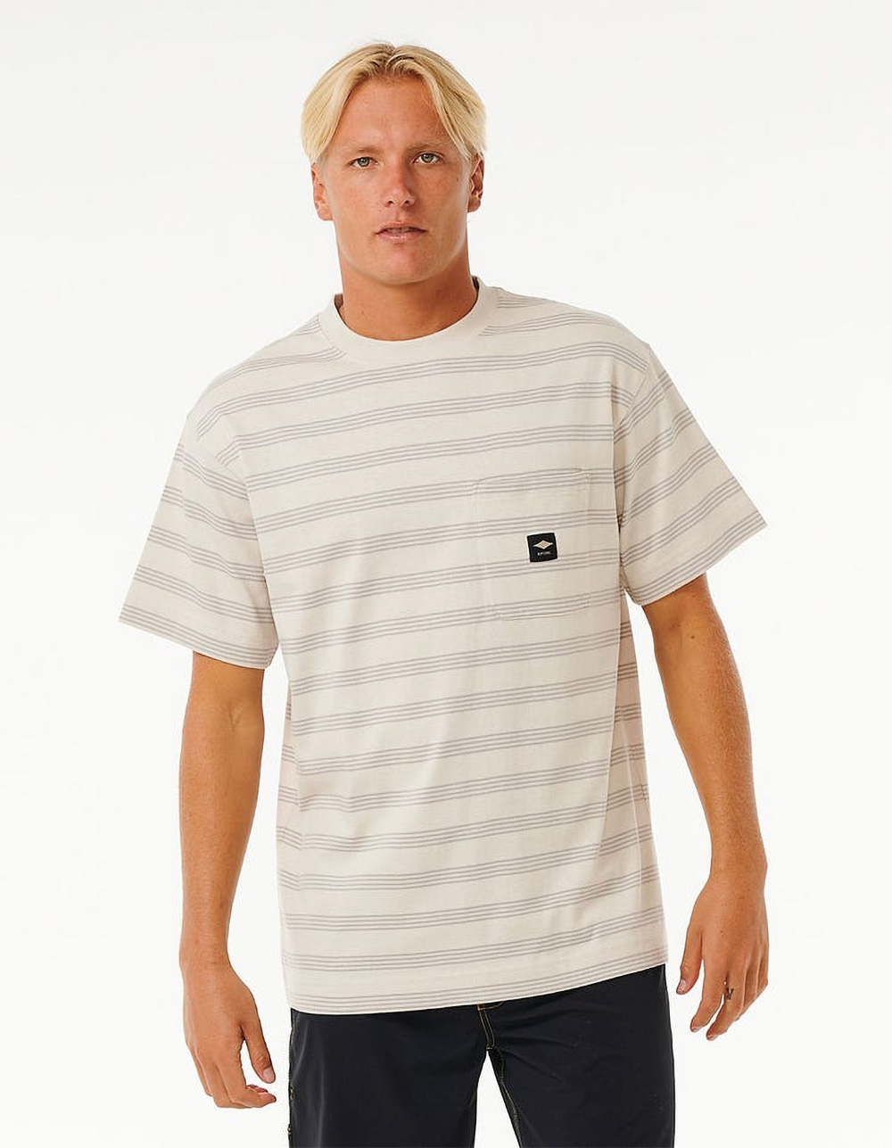 RIP CURL Quality Surf Products Stripe Mens Tee
