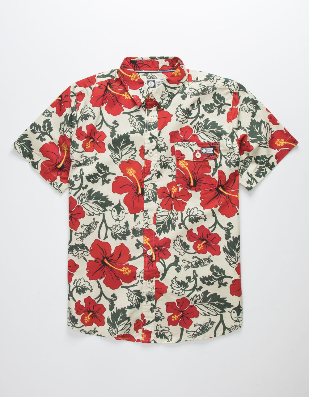 SALTY CREW Hooked Floral Boys Shirt - MULTI | Tillys