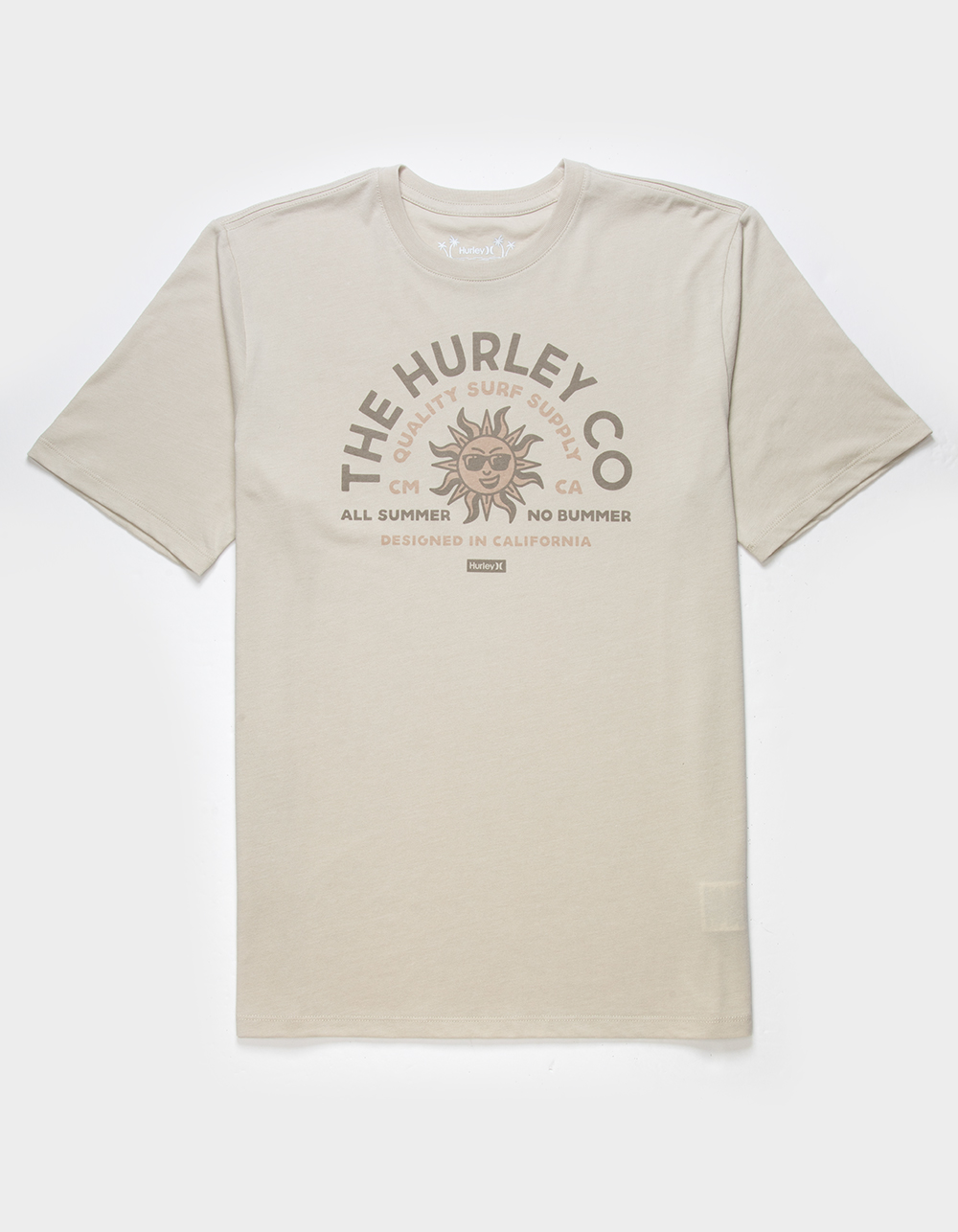 HURLEY No Bummers Mens Tee - CREAM
