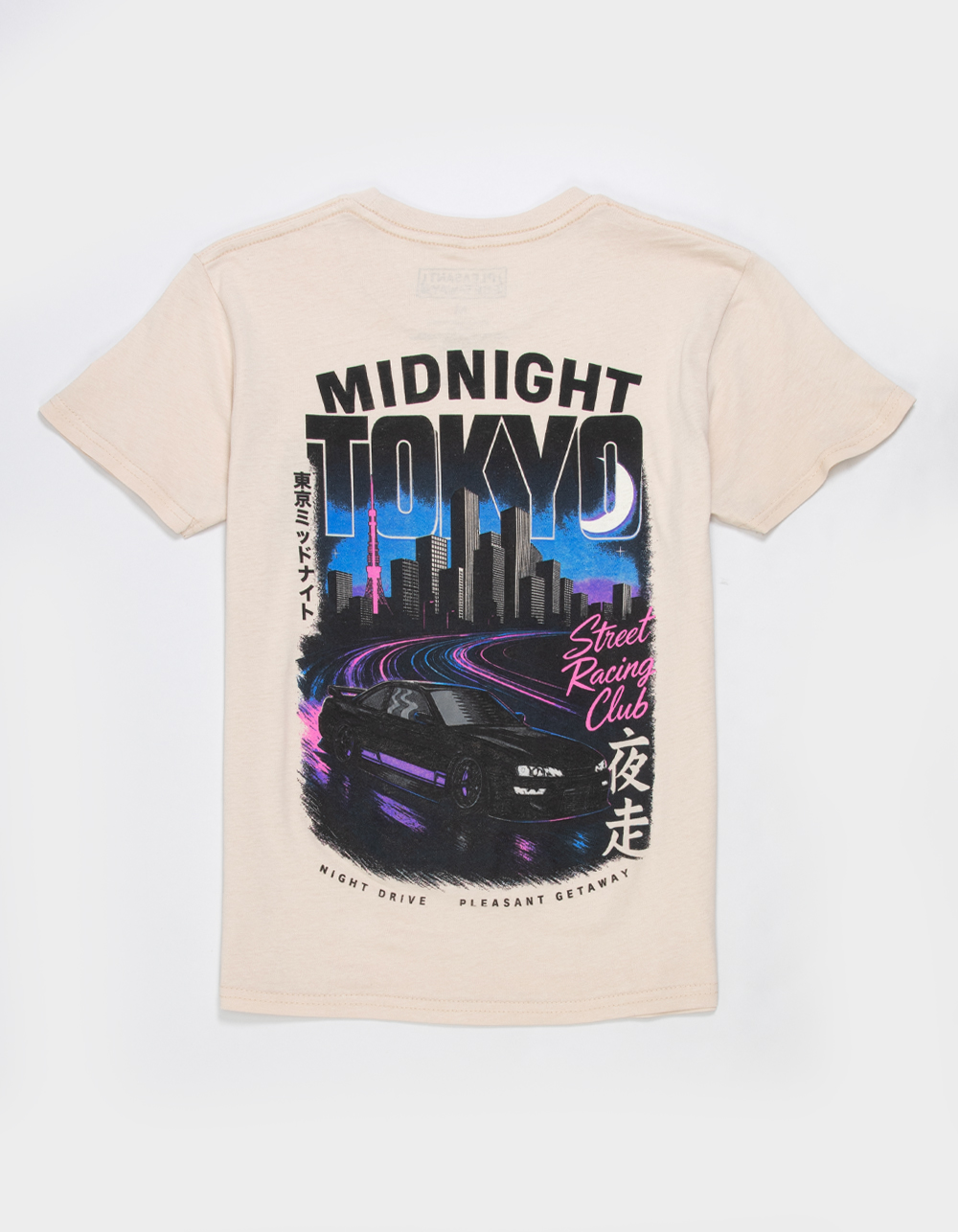 PLEASANT GETAWAY Midnight Tokyo Boys Tee - SAND