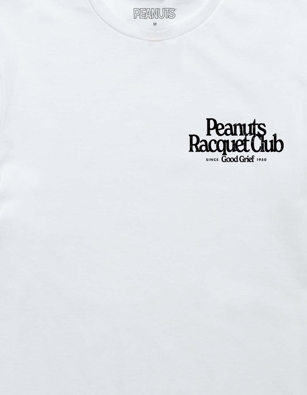 PEANUTS Racquet Good Grief Unisex Tee - WHITE
