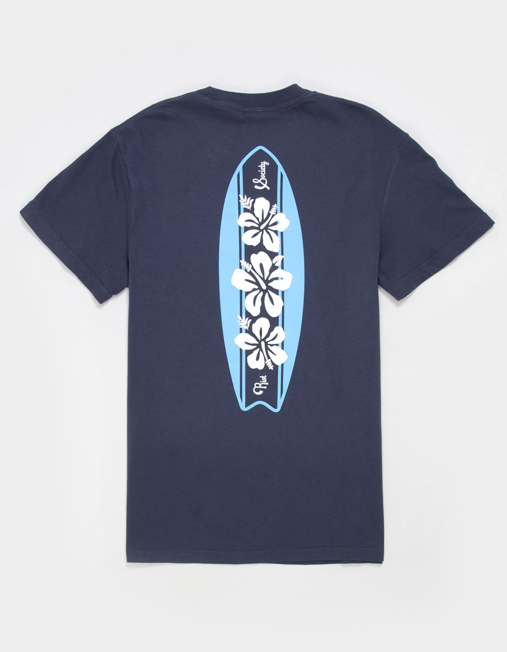 RIOT SOCIETY Surfboard Womens Boyfriend Tee - NAVY