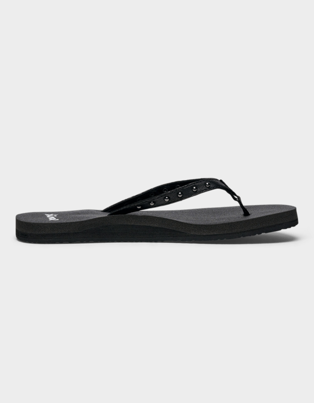SANUK Yoga Joy II Stud Womens Flip Flops - BLACK