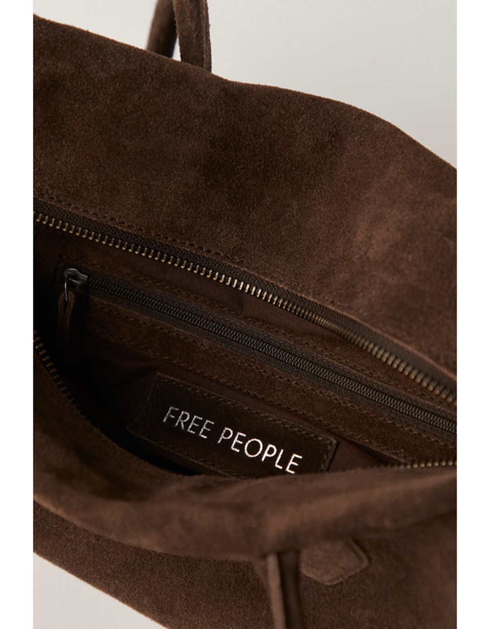 FREE PEOPLE Sierra Suede Shoulder Bag - CHOCOLATE