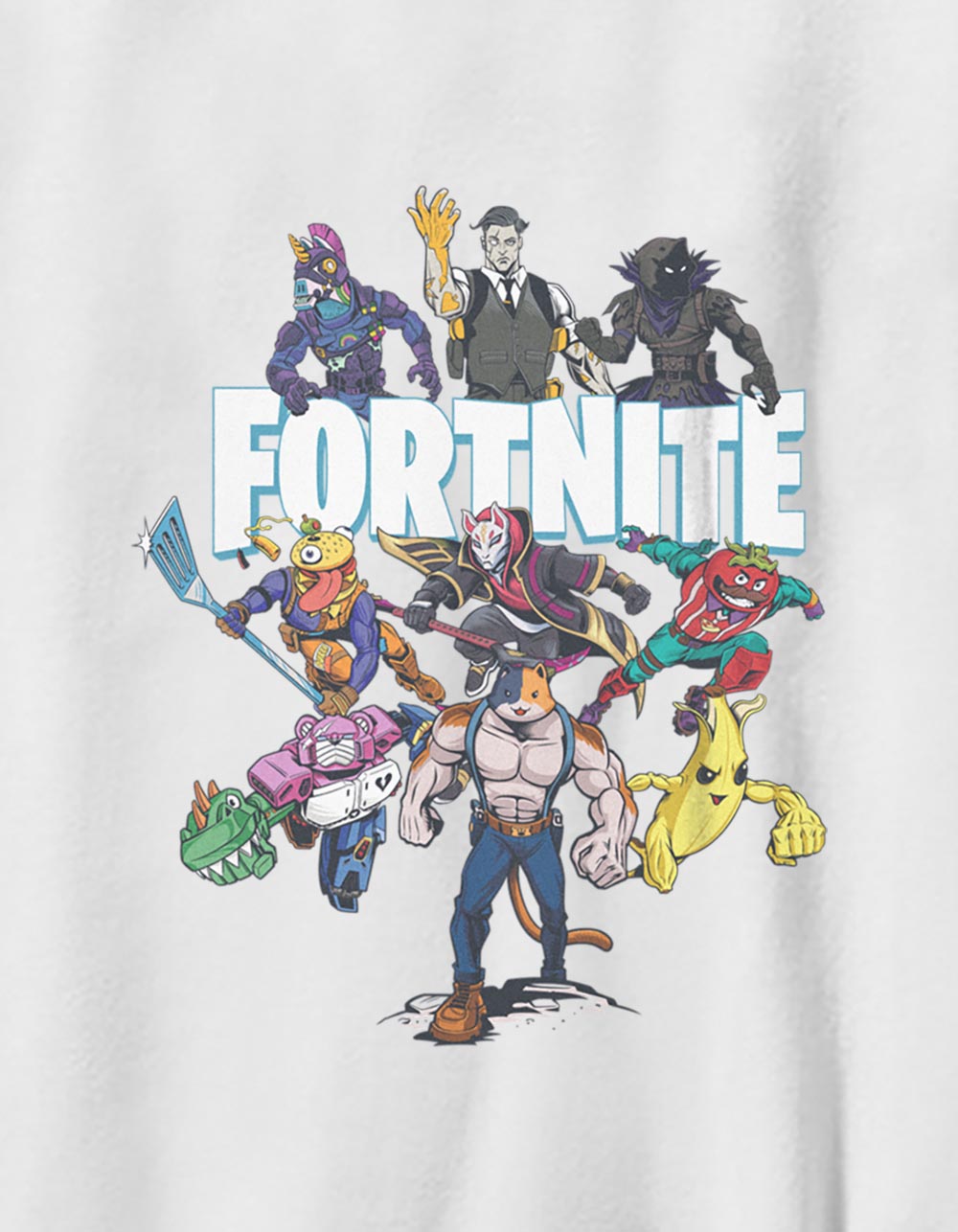 Fortnite Posse Unisex Kids Tee - WHITE