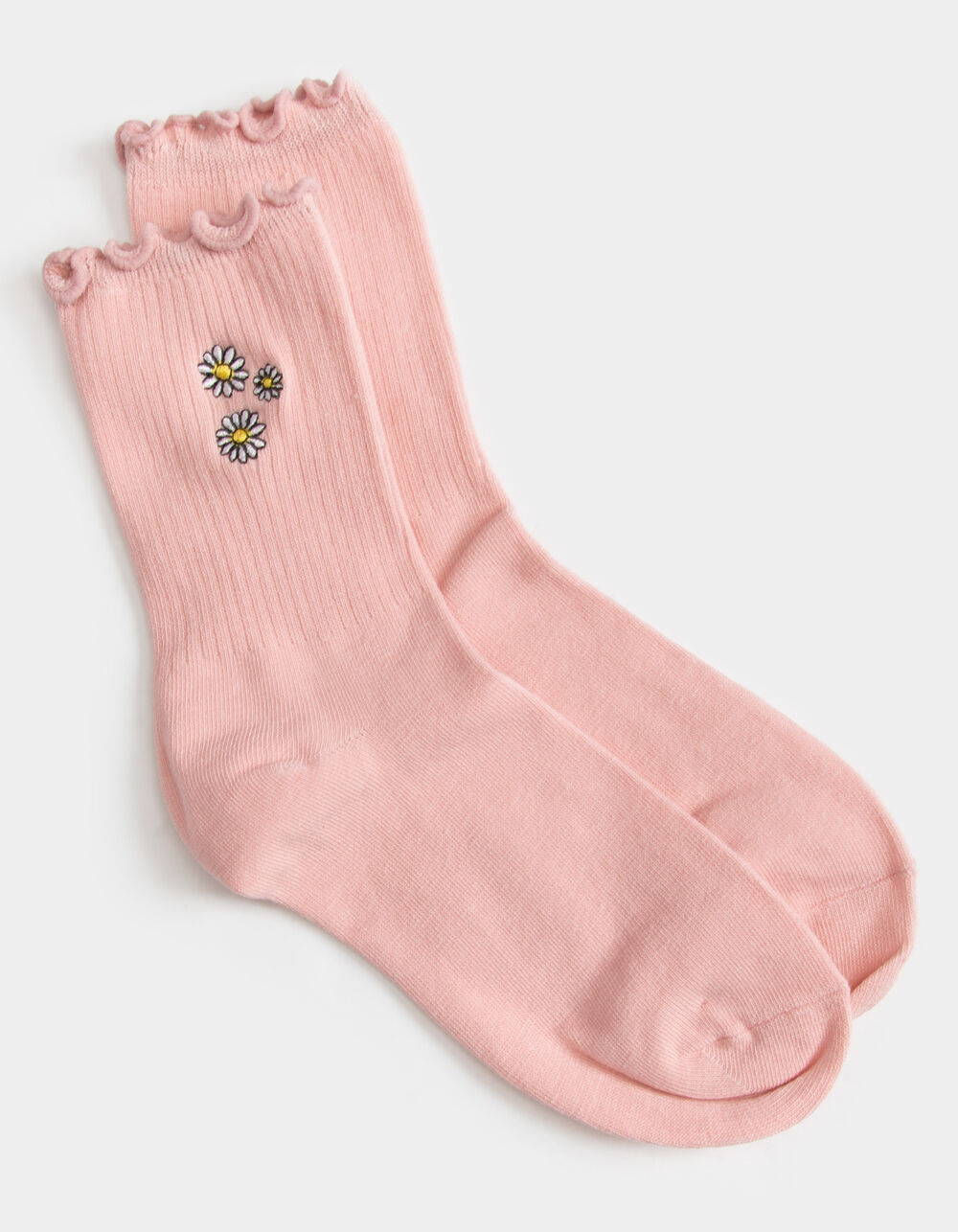 FULL TILT Daisy Womens Ruffle Socks PINK Tillys