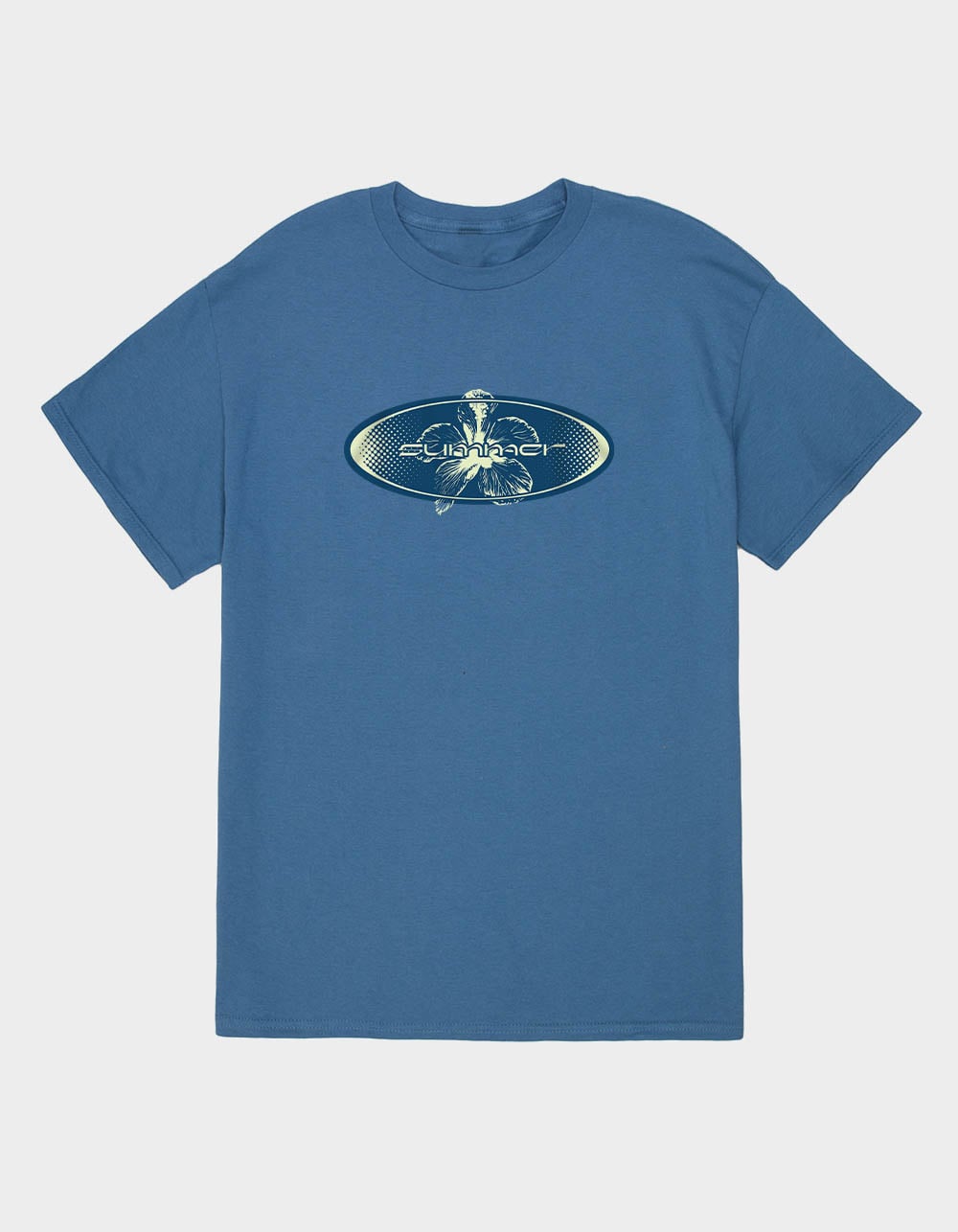 HIBISCUS Retro Summer Unisex Tee - INDIGO