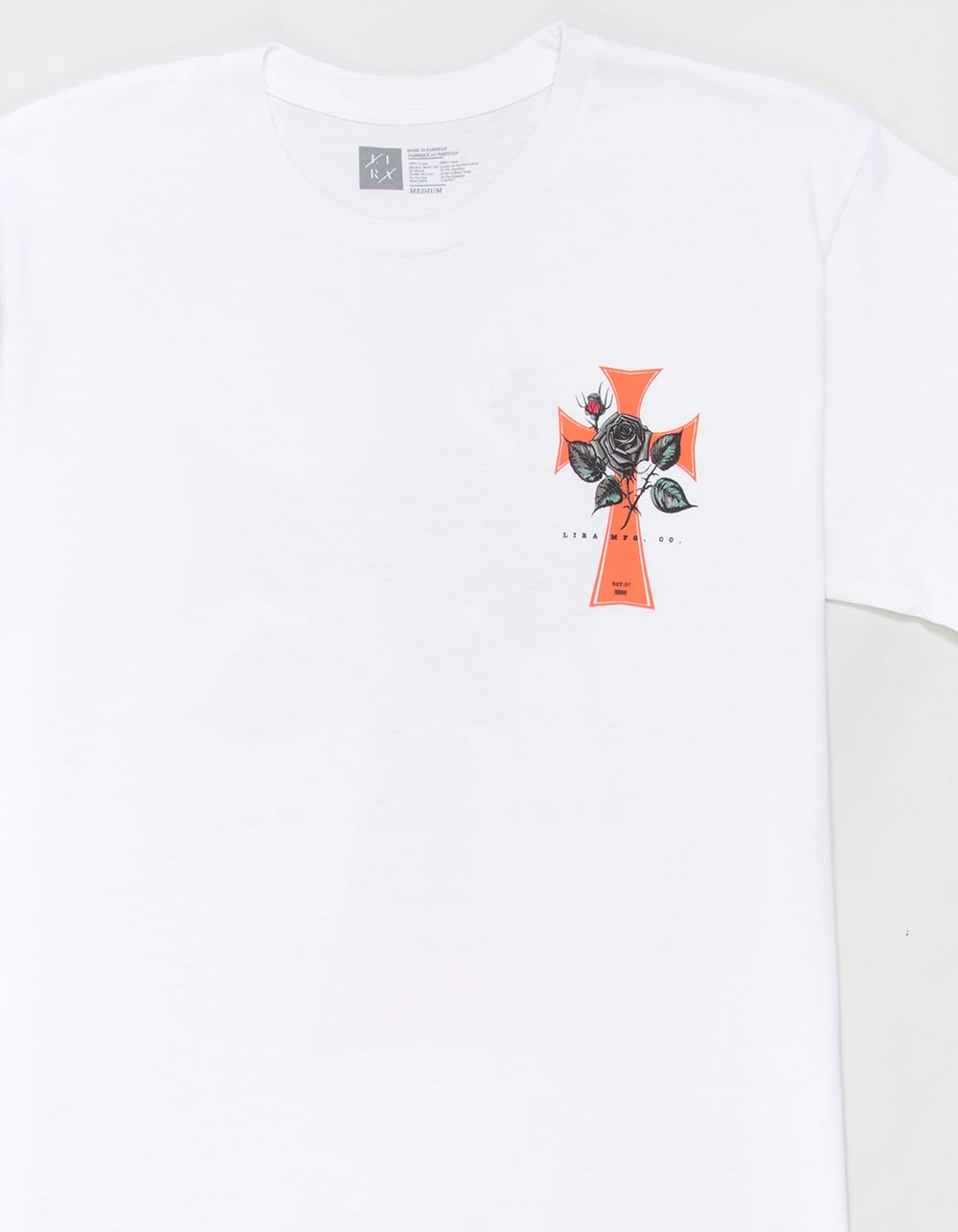 LIRA December Rose Mens Tee - WHITE