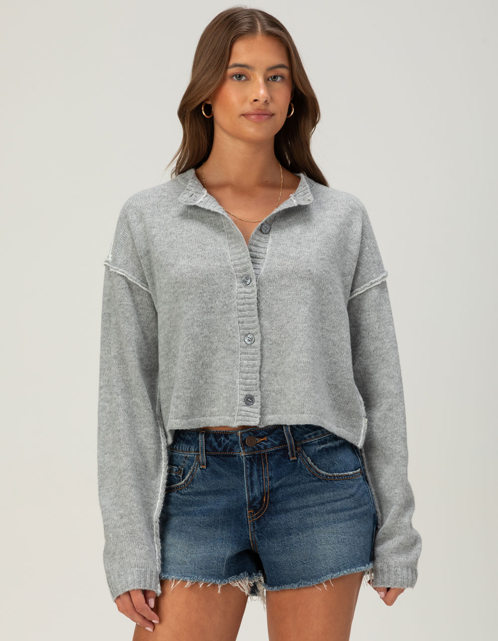 O'NEILL OG Calder Womens Cardigan - GRAY