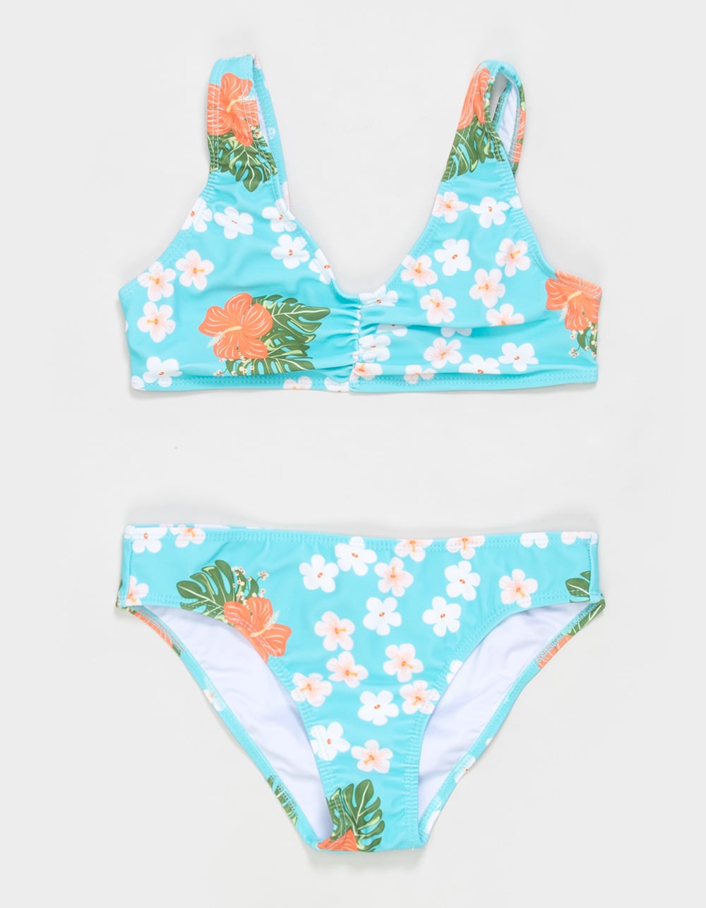 CORAL & REEF Tahiti BLUE Girls Bralette Bikini Set - COMBO