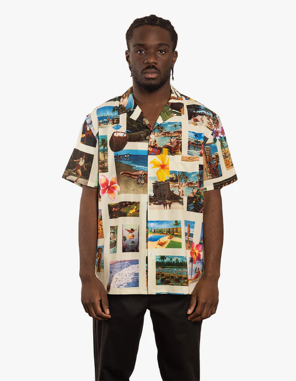 DUVIN Collage Mens Button Up Shirt - MULTI | Tillys
