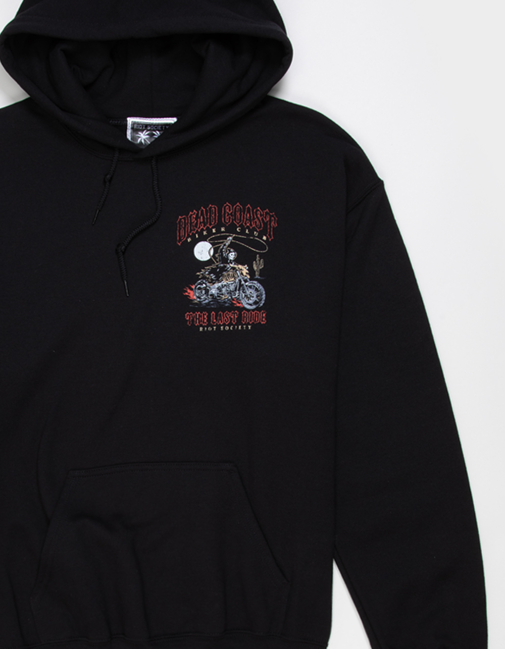 RIOT SOCIETY Dead Coast Mens Hoodie - BLACK