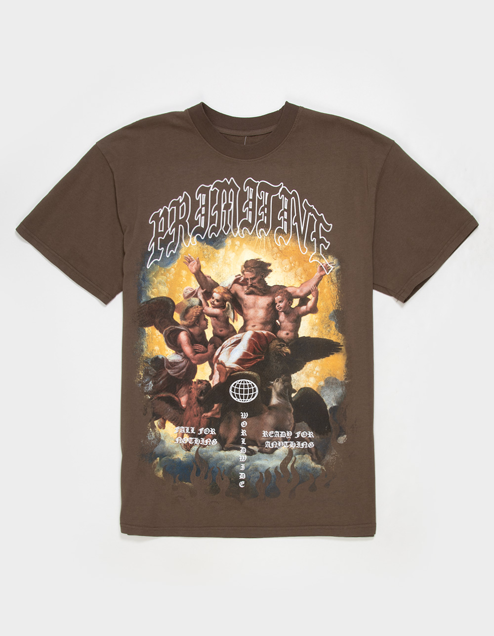 PRIMITIVE Stay Ready Mens Boxy Tee - BROWN