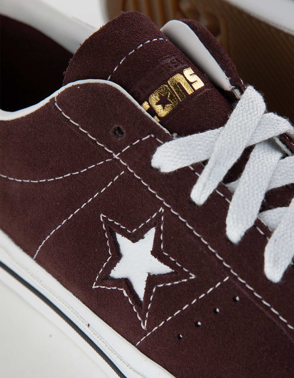 CONVERSE Cons One Star Pro Shoes - BROWN/WHITE