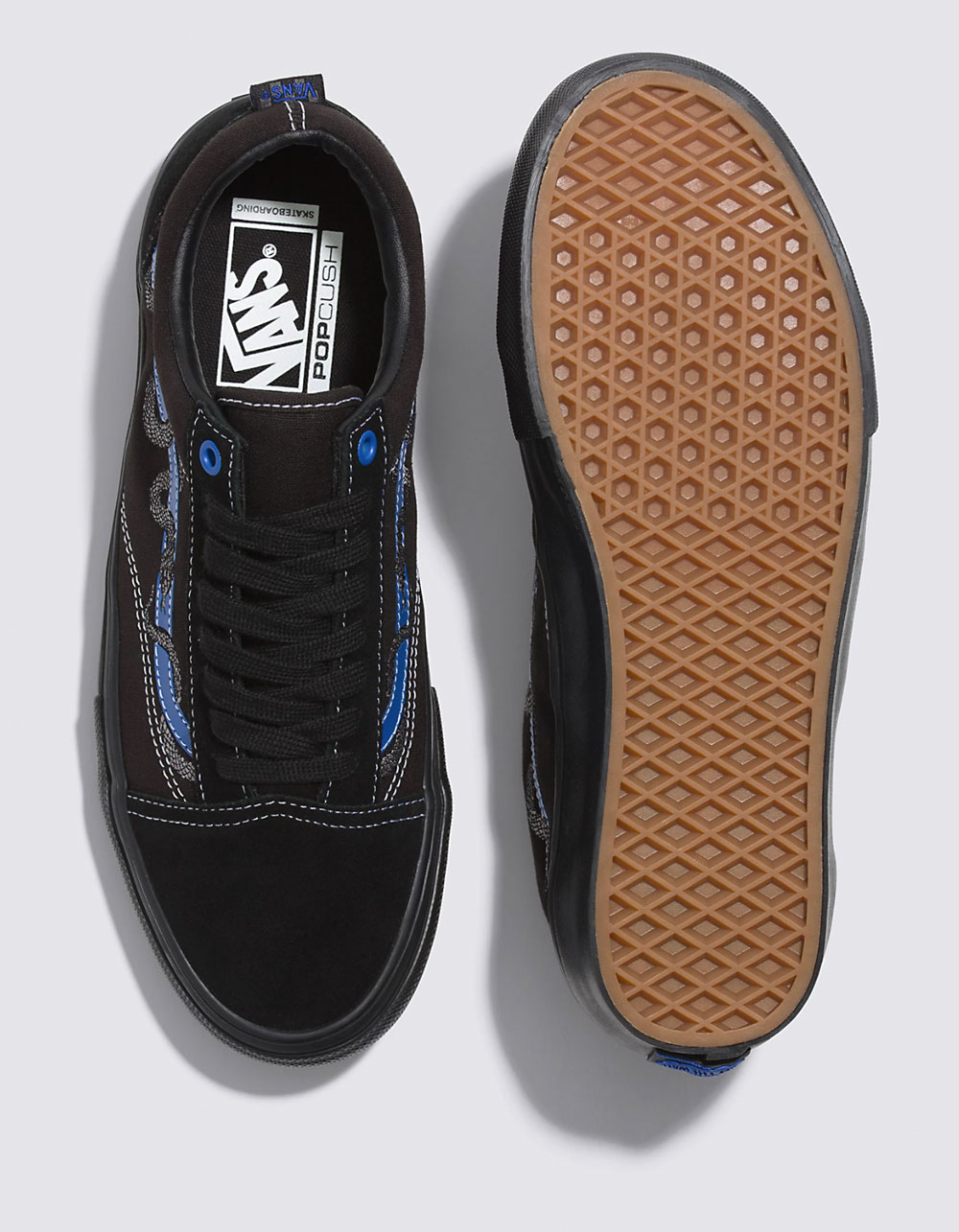 VANS x Breana Geering Skate Old Skool Mens Shoes BLK/BLUE Tillys