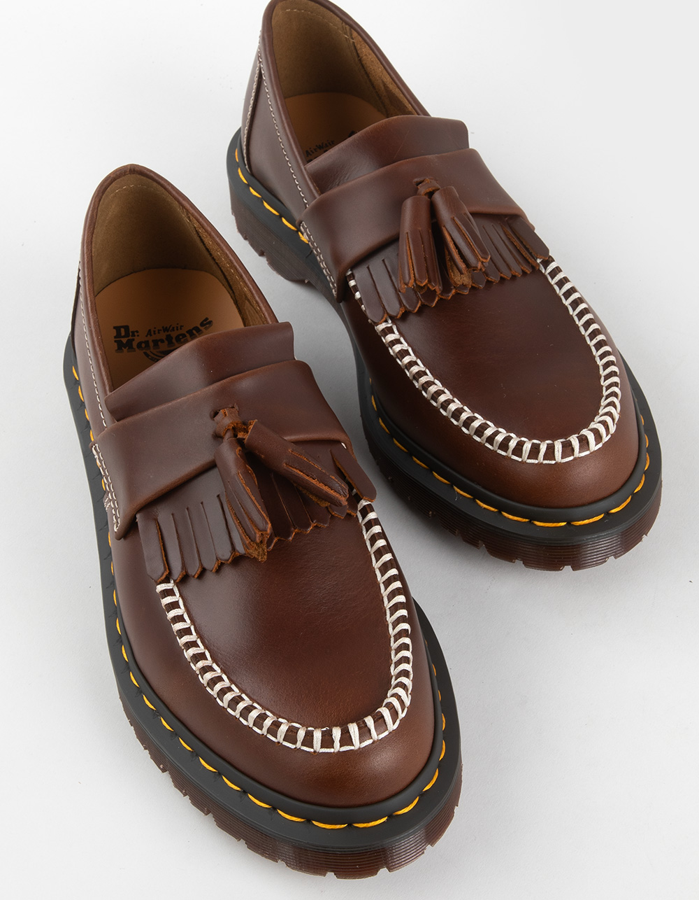 DR. MARTENS Adrian Mens Orleans Leather Loafers - BUTTERSCOTCH