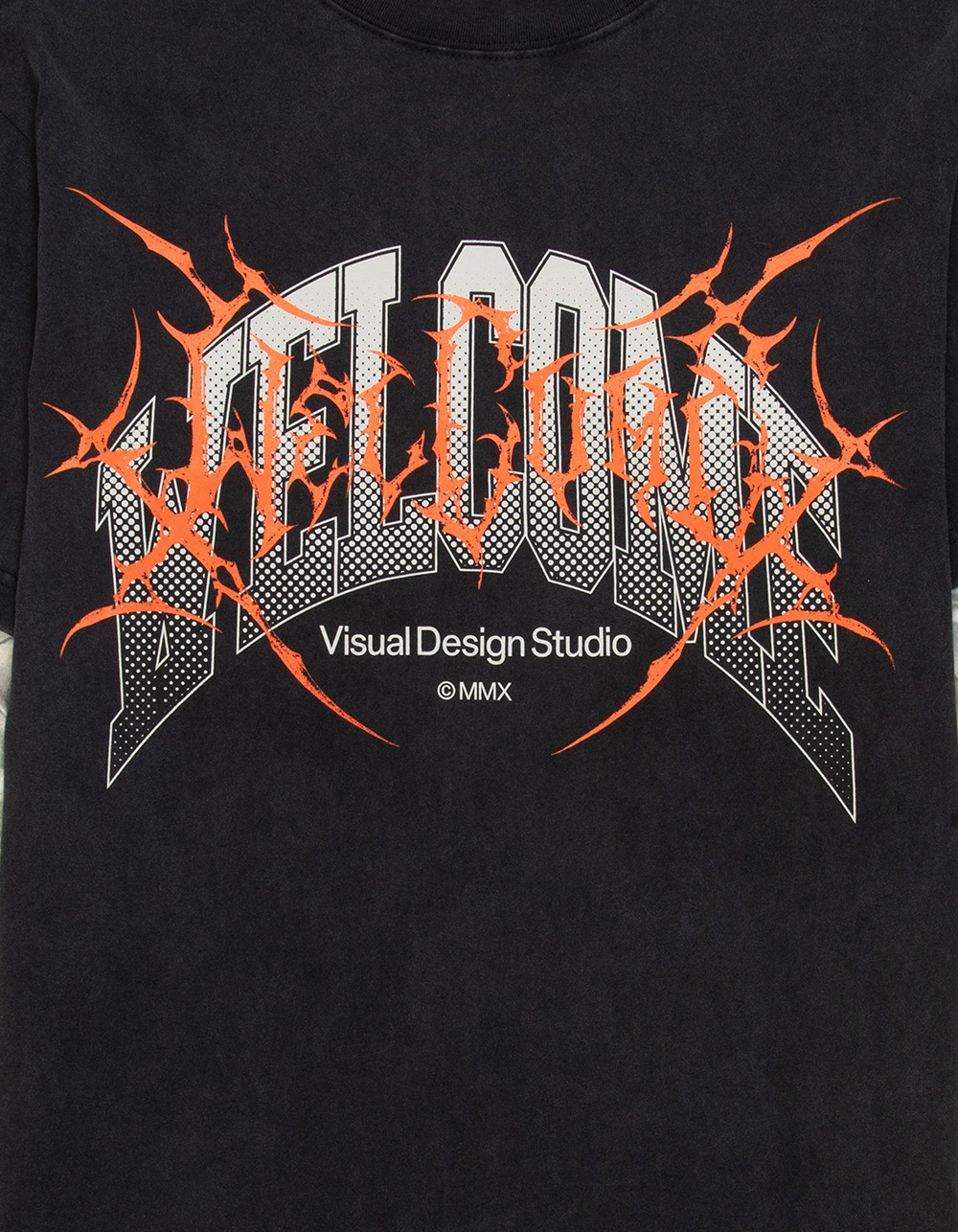 WELCOME SKATEBOARDS Coupled Mens Long Sleeve 2fer Tee - BLACK