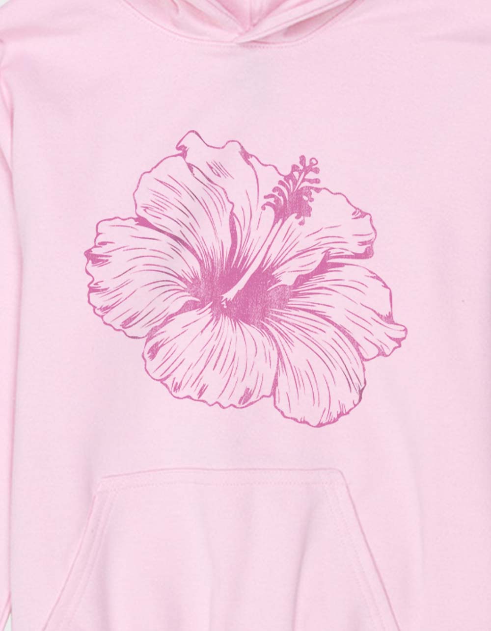 HIBISCUS Outline Unisex Kids Hoodie