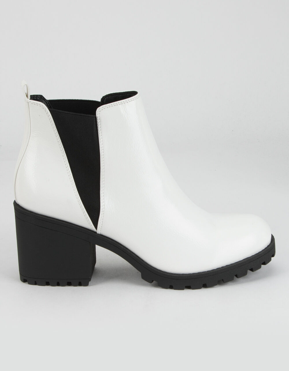 DIRTY LAUNDRY Lisbon Patent Womens Booties - WHITE | Tillys