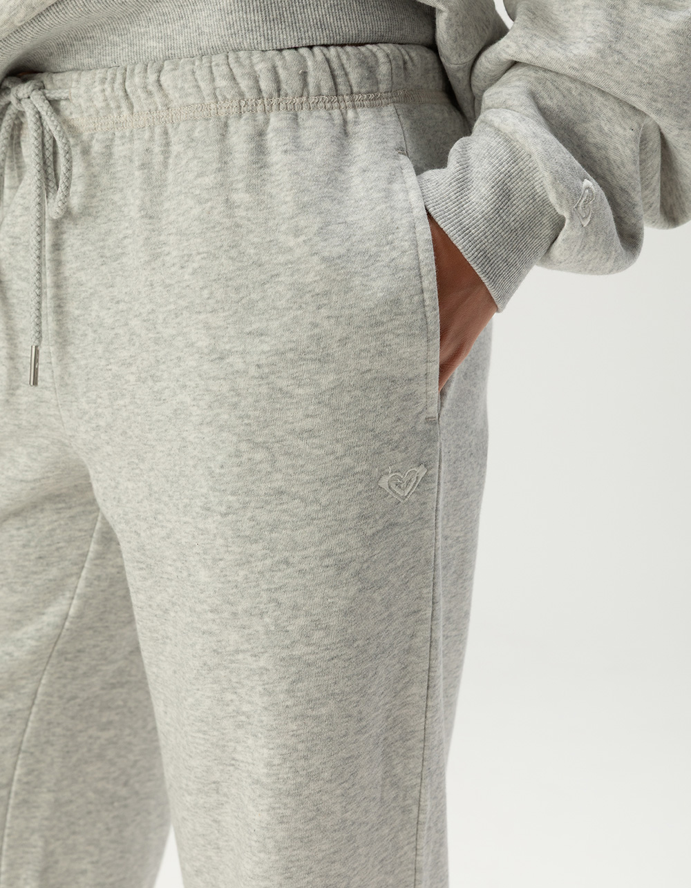 ROXY Ariel Womens Wide Leg Sweatpants - HEATHER GRAY