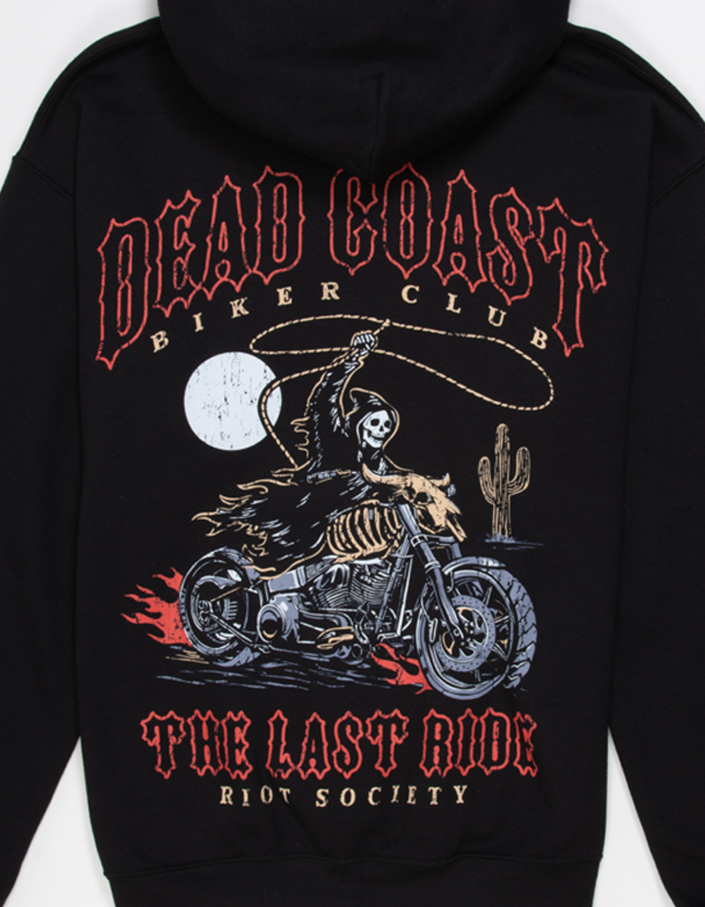 RIOT SOCIETY Dead Coast Mens Hoodie - BLACK