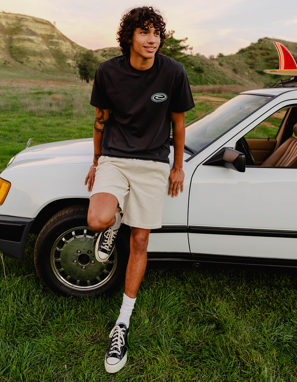 RIP CURL Premium Surf Cord Mens Shorts - CREAM