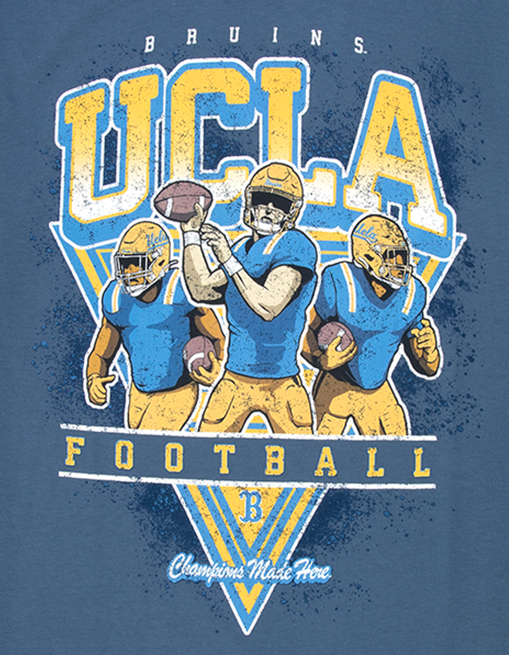 MITCHELL & NESS NCAA UCLA Football Mens Tee - BLUE