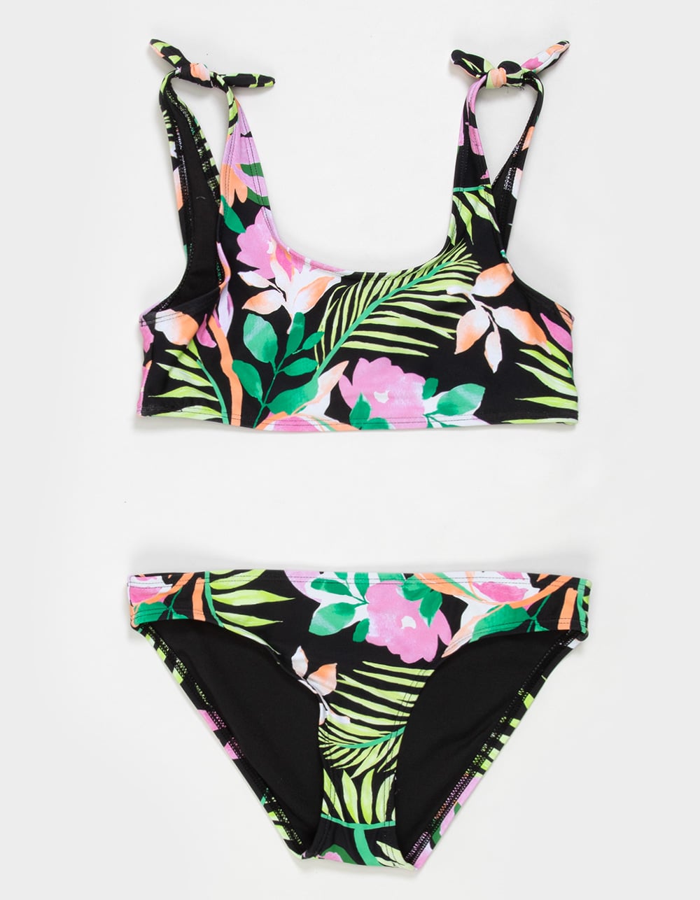 RIP CURL Molokaï Girls Bralette Bikini Set - BLACK COMBO