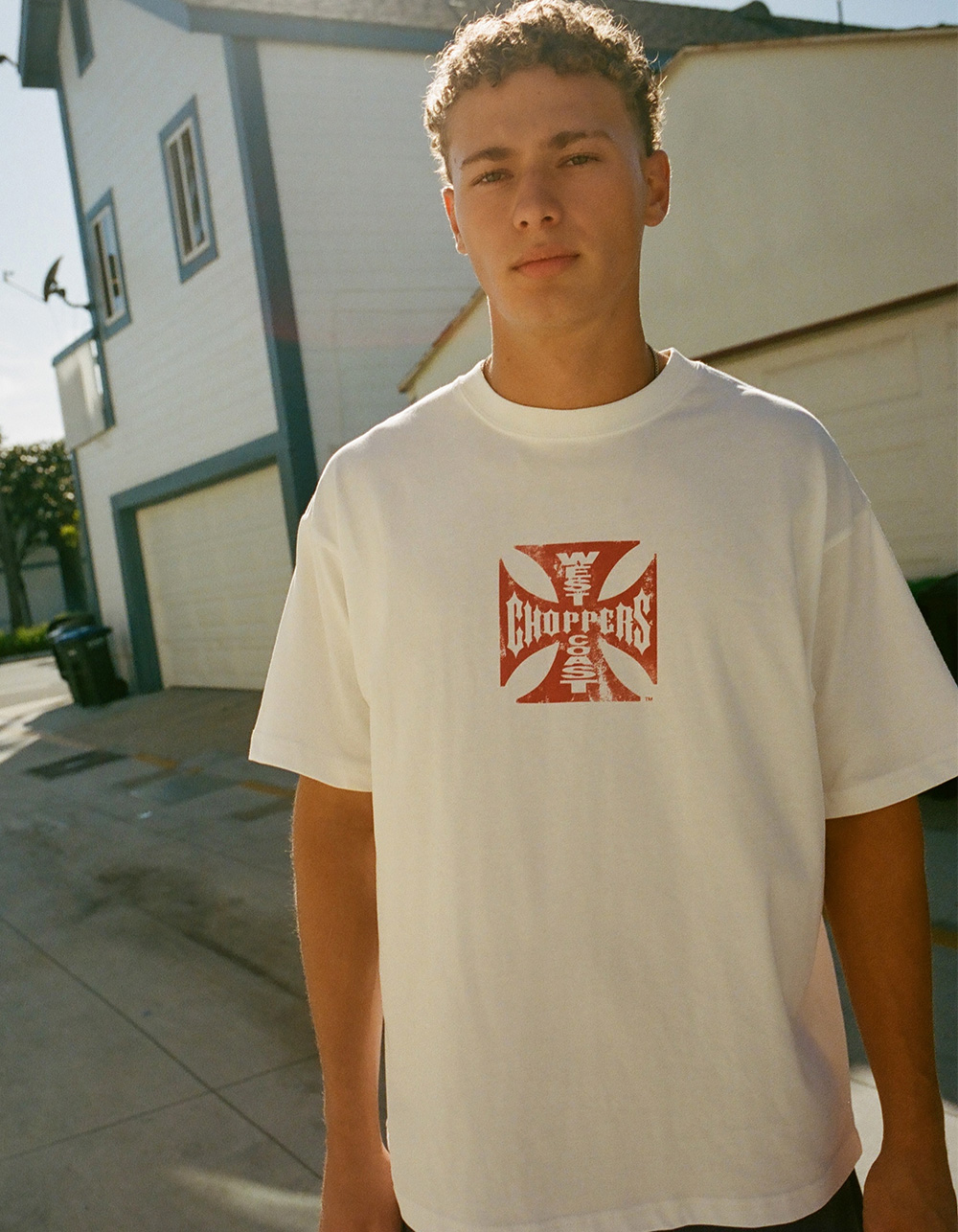 WEST COAST CHOPPERS Not Your Way Mens Boxy Tee - WHITE
