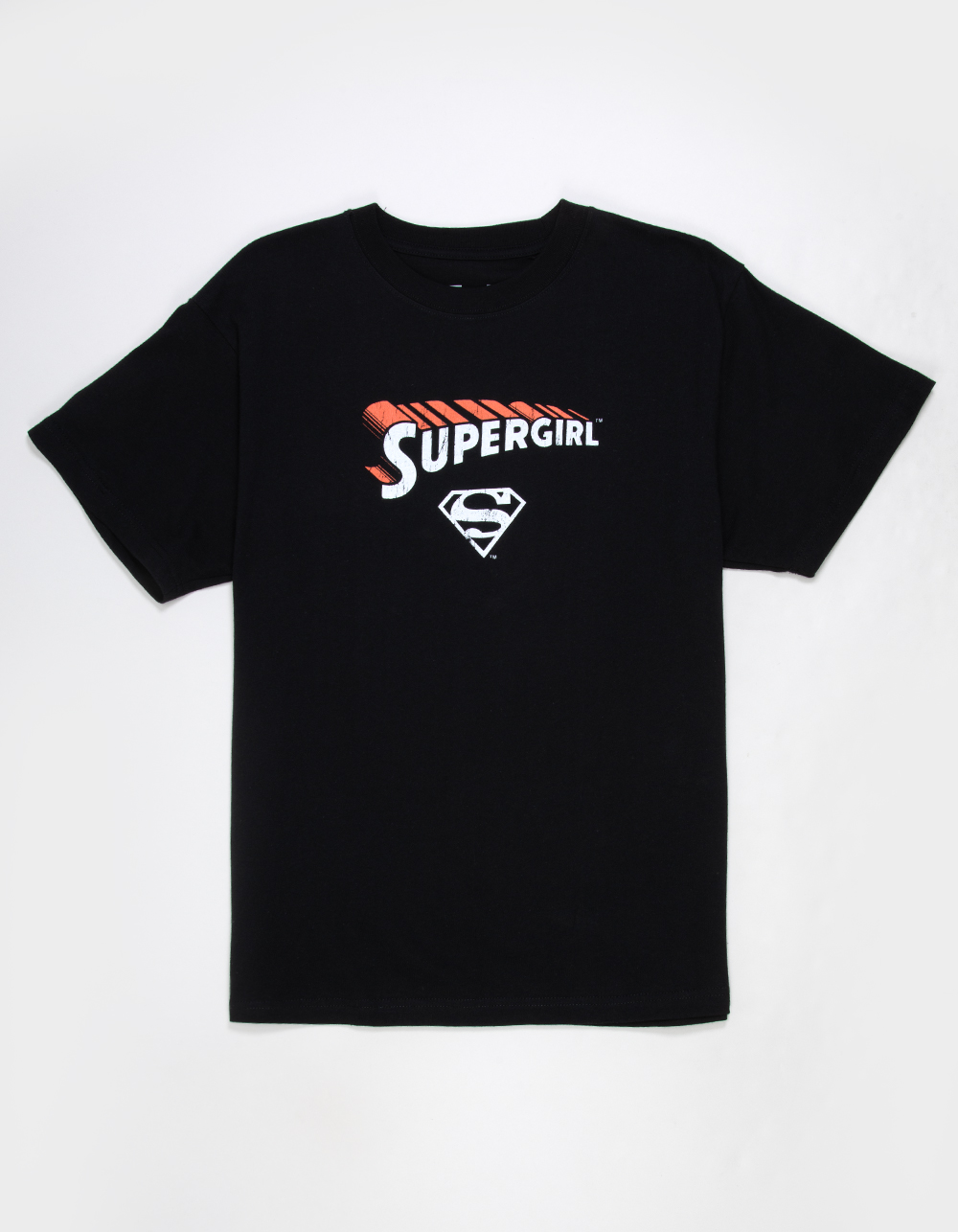SUPERGIRL Mens Boxy Tee - BLACK