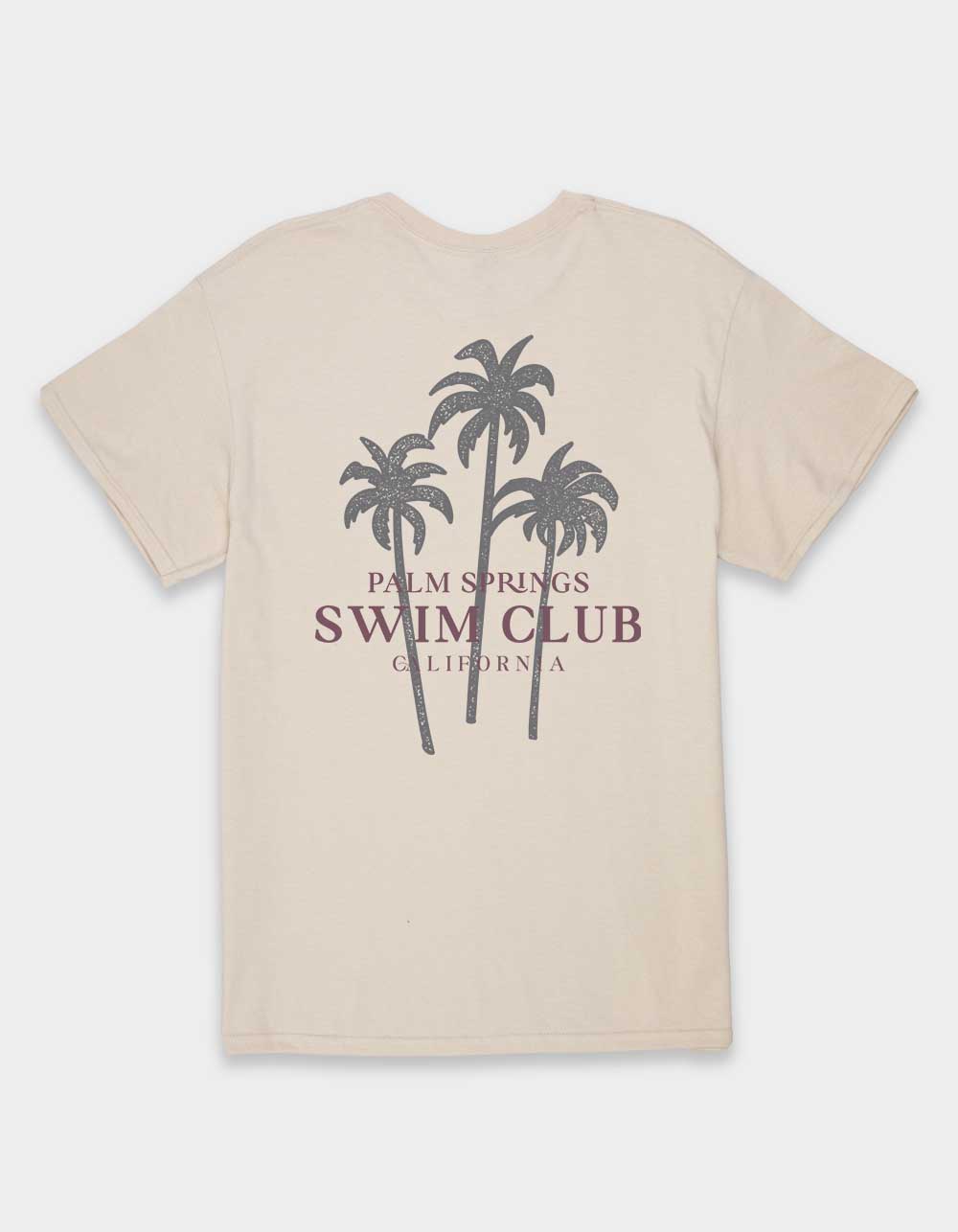 PALM SPRINGS Swim Club Unisex Tee - SAND