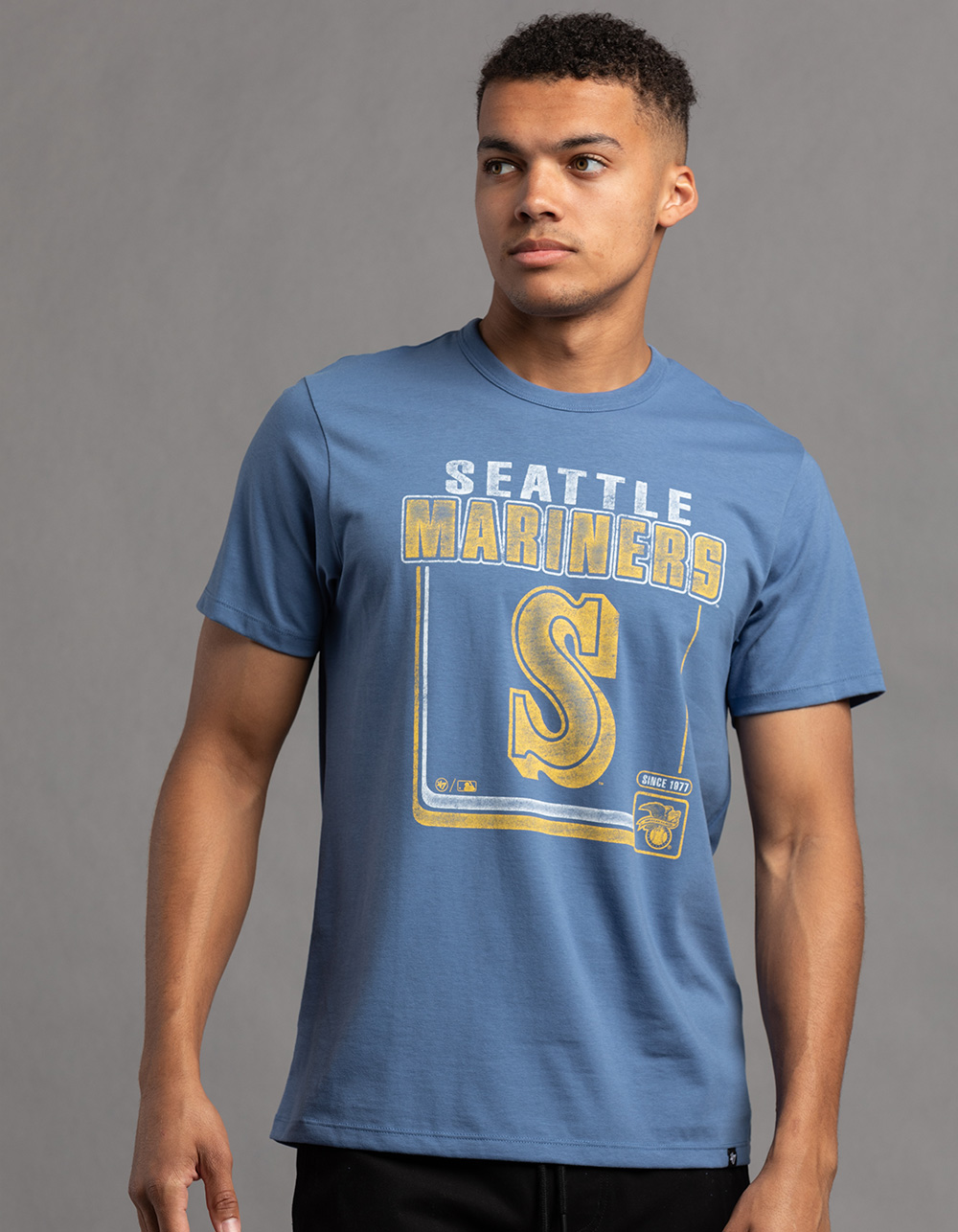 47 Brand Seattle Mariners Boarderline Tee - Blue - Large